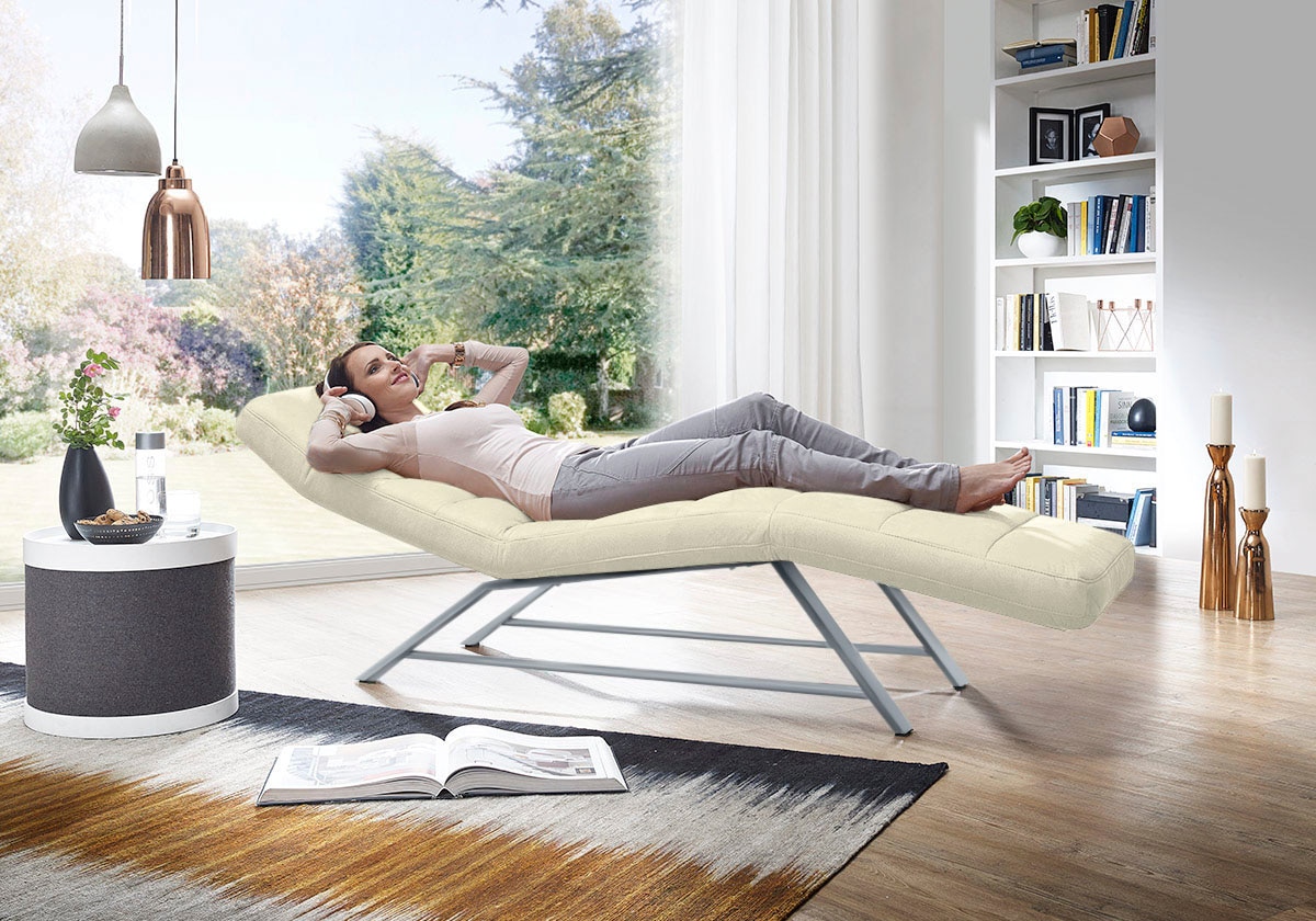 W.SCHILLIG Relaxliege »daily dreams«, Funktionsliege wahlweise mit Motor, Gestell matt, Breite 75 cm