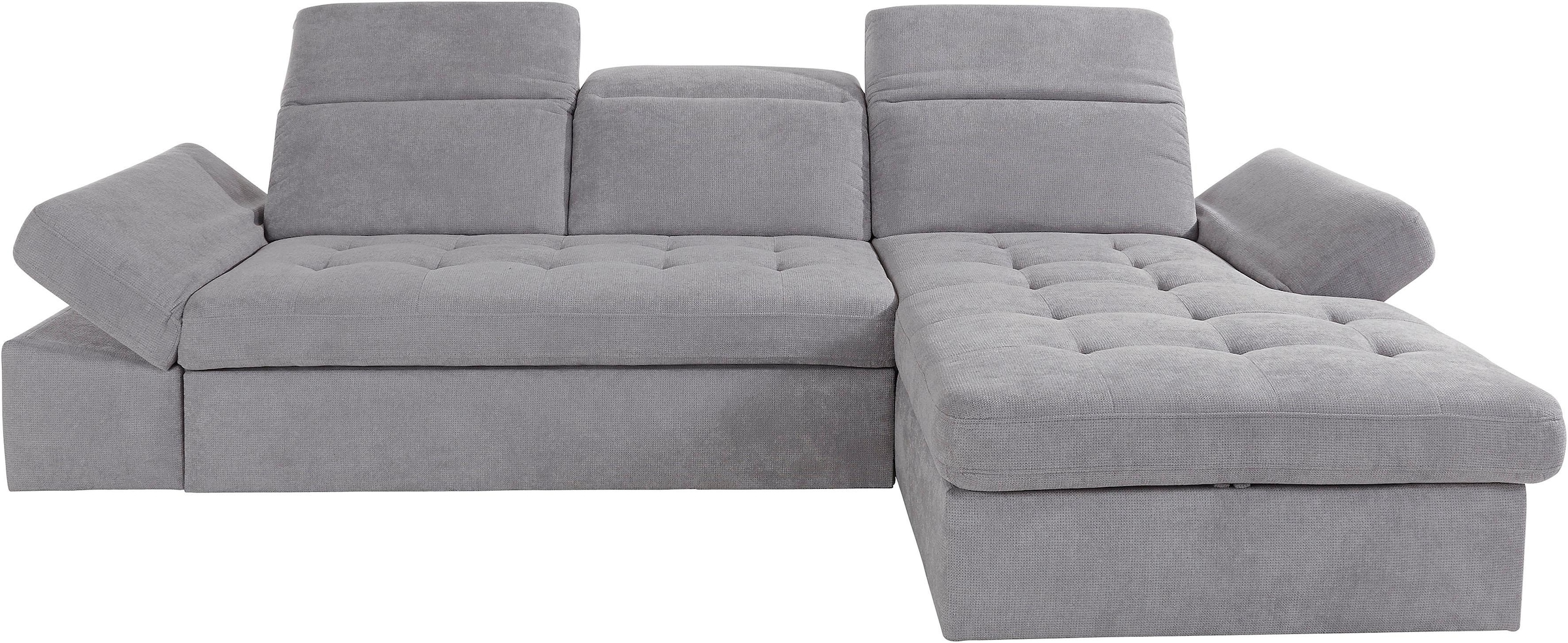 sit&more Ecksofa »Stardust L-Form«, wahlweise mit Bettfunktion und Bettkasten