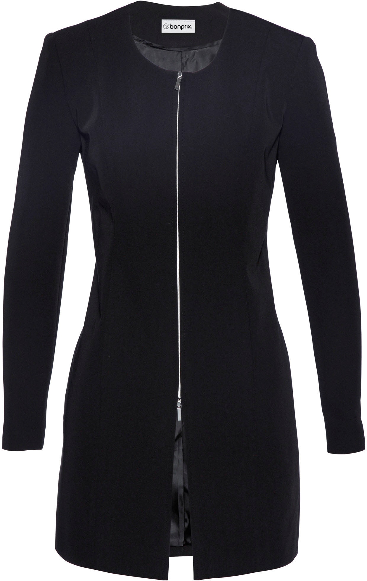 bonprix Longblazer »Longblazer« figurnaher Schnitt, aus Polyester, Viskose und Elasthan