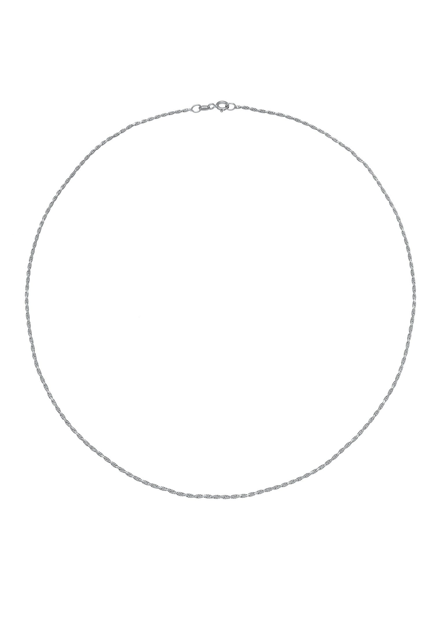 Elli Kette ohne Anhänger »Halskette Basic Kordelkette Gedreht Twist Fein 925 Silber«