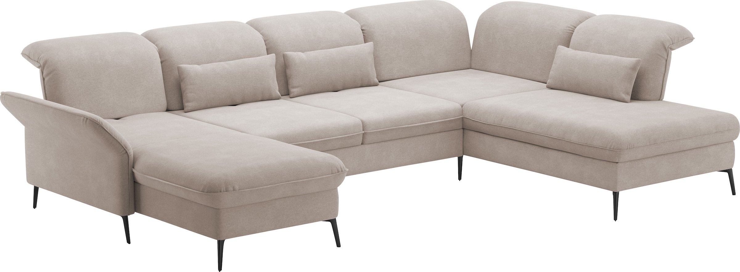 sit&more Wohnlandschaft »Emely«, mit Sitztiefenverstellung optional mit Bettfunktion und Bettkasten