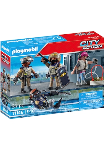 Konstruktions-Spielset »SWAT-Figurenset (71146), City Action«, (37 St.), Made in Europe