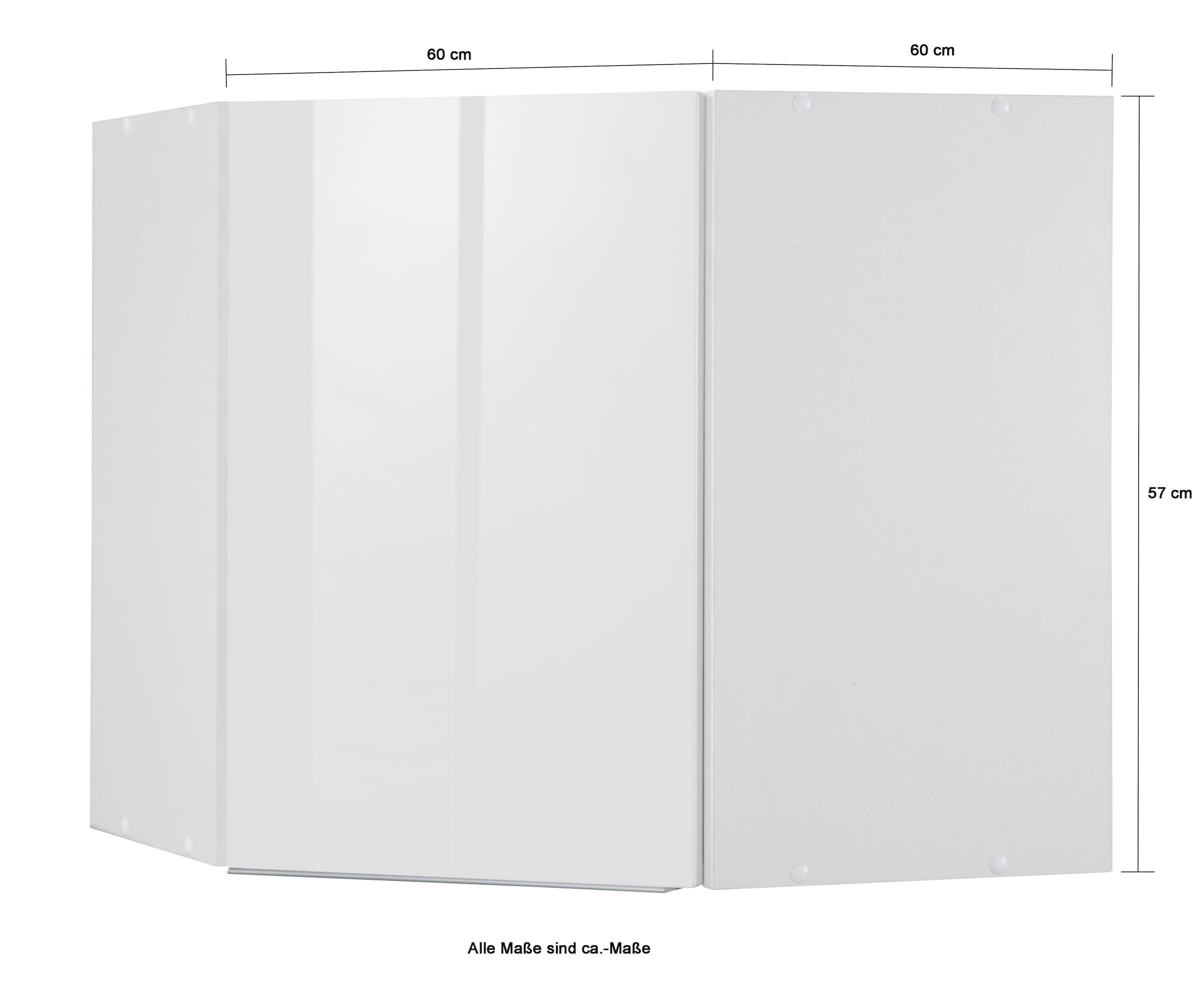 KOCHSTATION Eckhängeschrank »KS-Brindisi« praktischer Stauraum in der Ecke