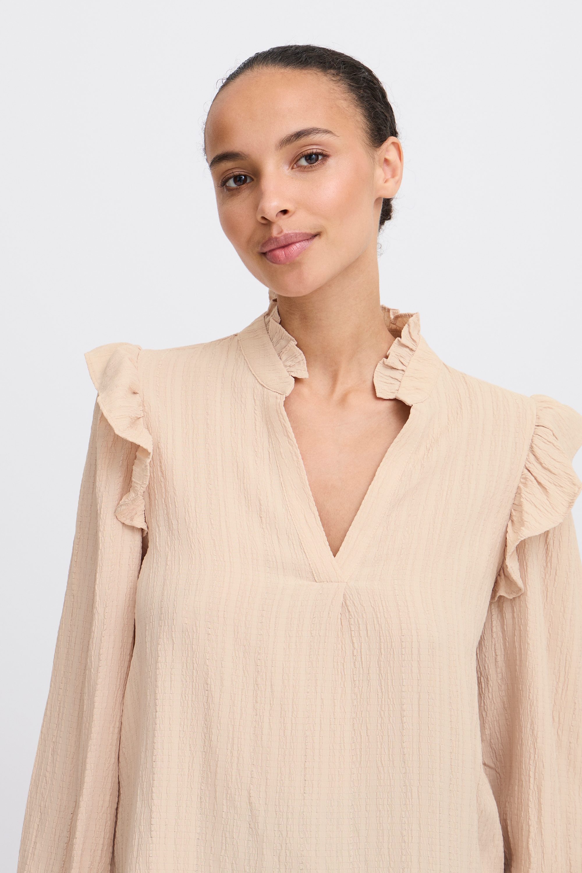 b.young Kurzarmbluse »Damen Kurzarm-Bluse BYJULIANA«