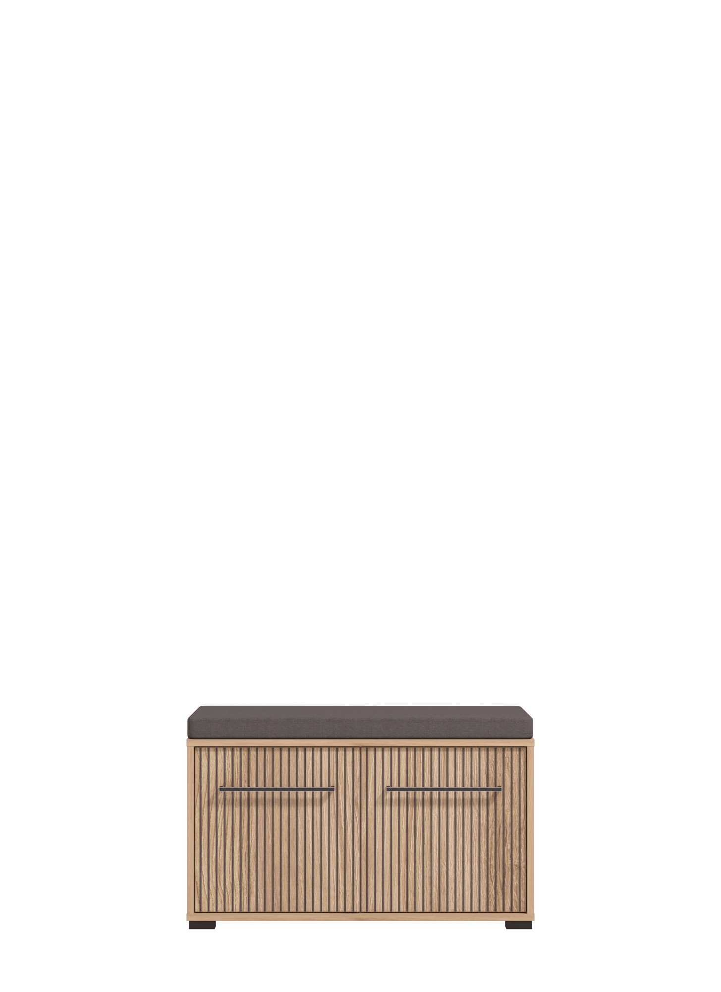 INOSIGN Schuhbank »Landes, Schuhschrank, Schuhregal, Schuhtruhe, Breite 80 cm«, mit Sitzkissen und zwei geschlossenen Fächern, in Artisan Eiche