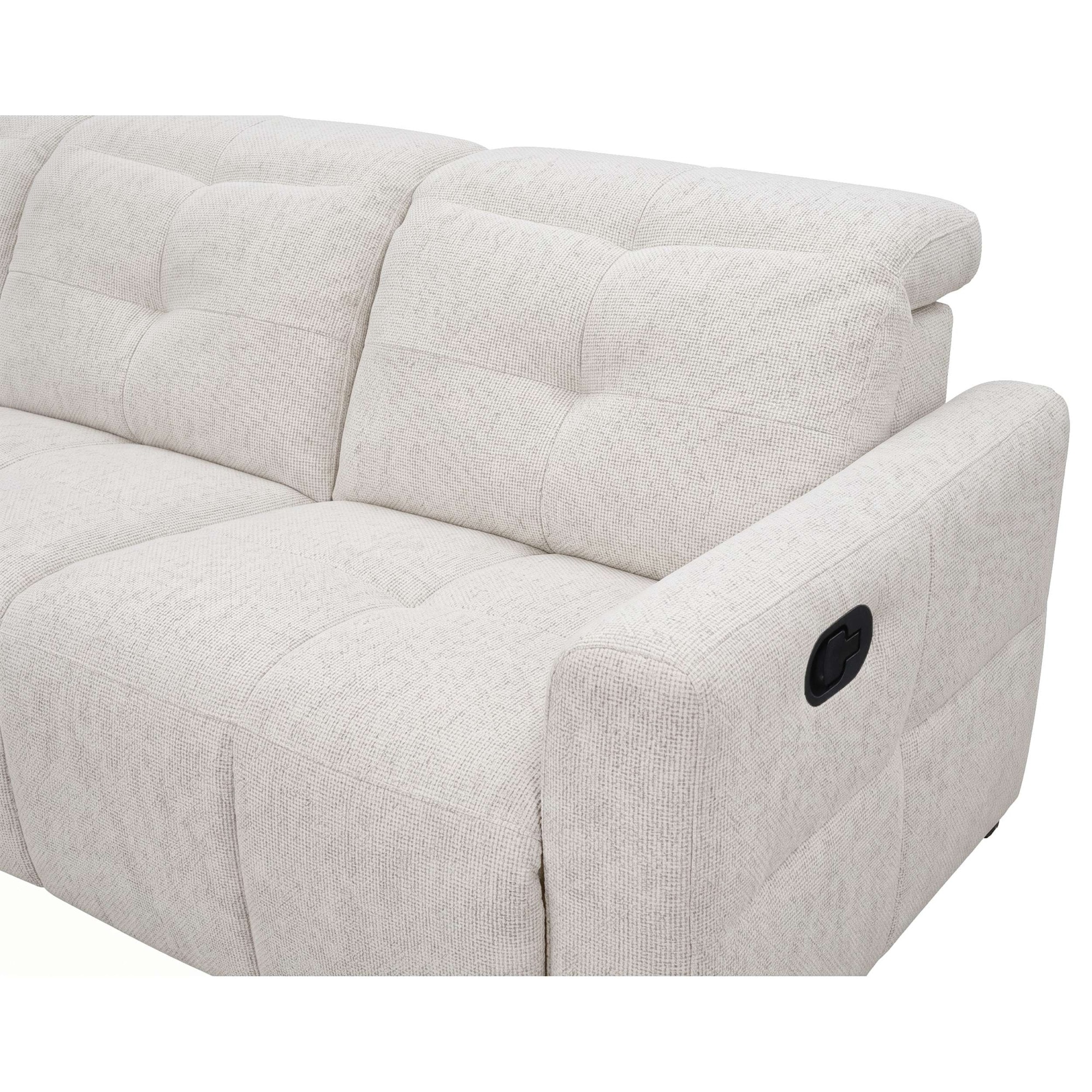OTTO home Ecksofa »CAARLA Webstoff, L-Form, 261 cm, man. o. elektr. Relaxfunktion (USB)« mit USB-A und USB-C bei elektrischer Ausführung, Kopfteilverstellung