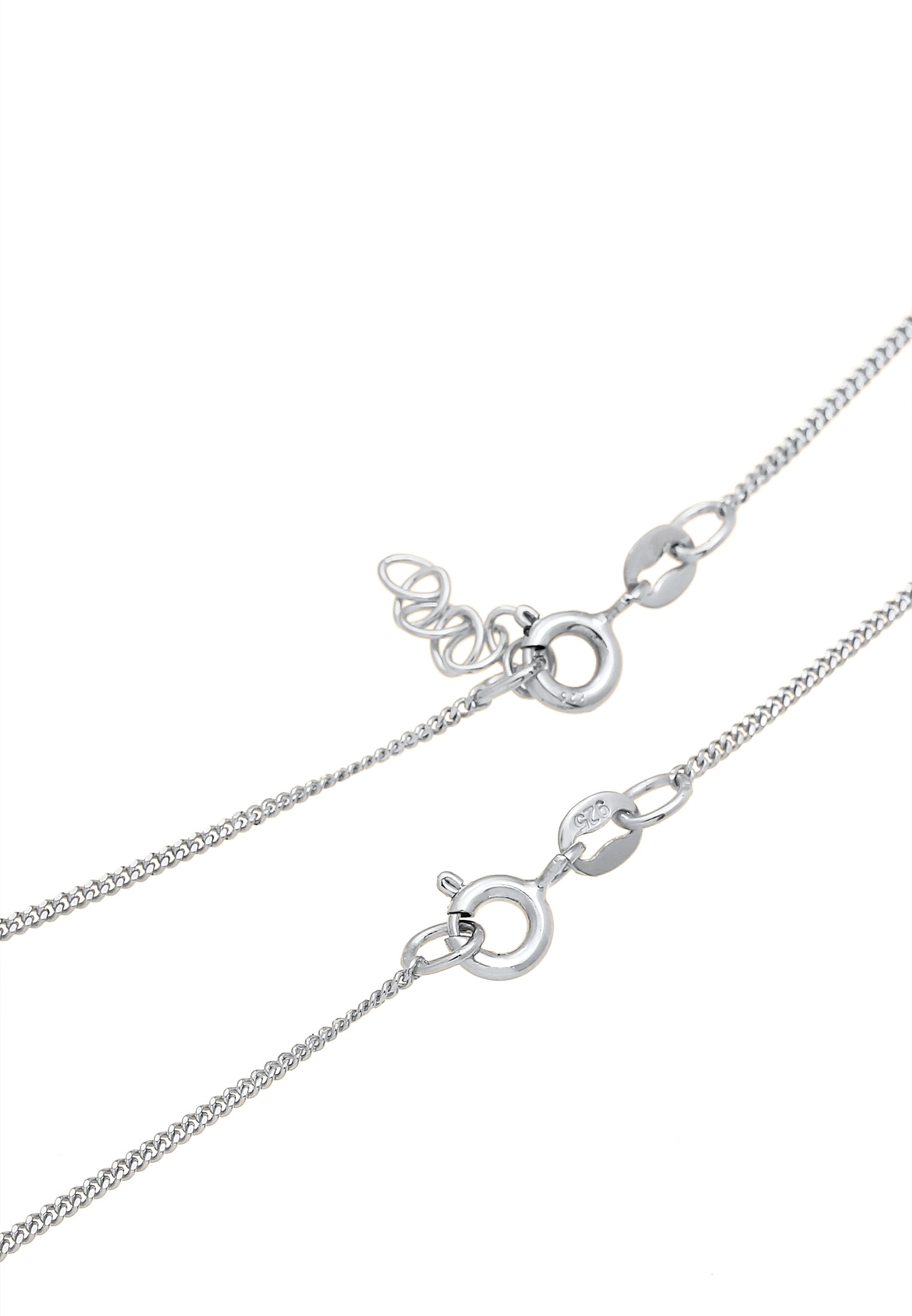 Elli Ketten-Set »Halskette Plättchen Coin Mutter Tochter 2er Set 925 Silber«