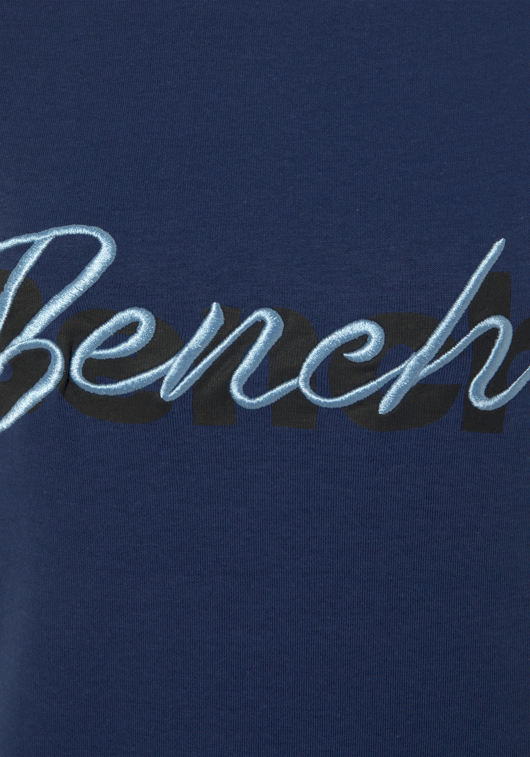 Bench. Loungewear Sweatshirt mit Logodruck und Stickerei, Loungeanzug