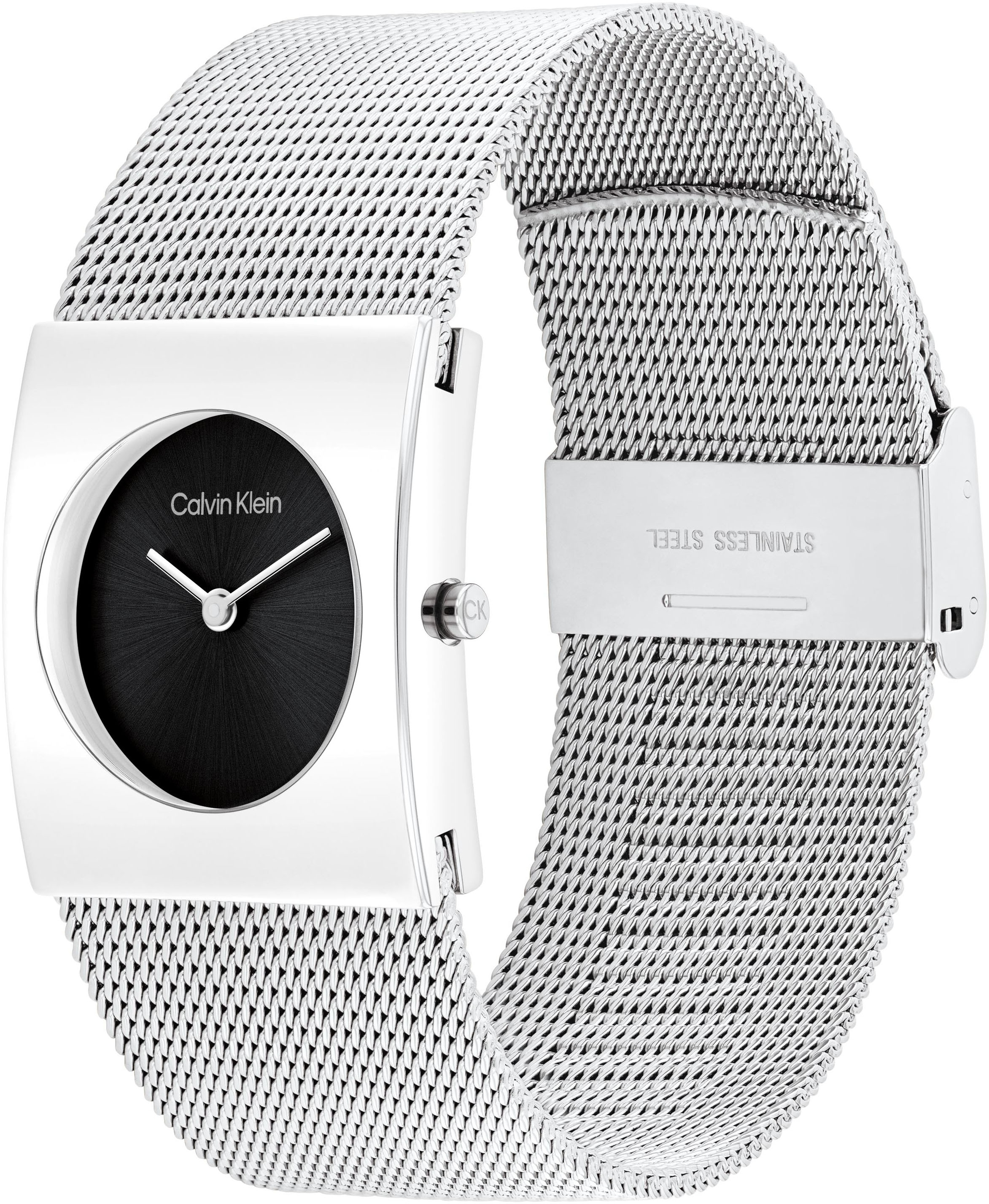 Calvin Klein Quarzuhr »CK PULSE«, Armbanduhr, Damenuhr, analog, Edelstahlarmband