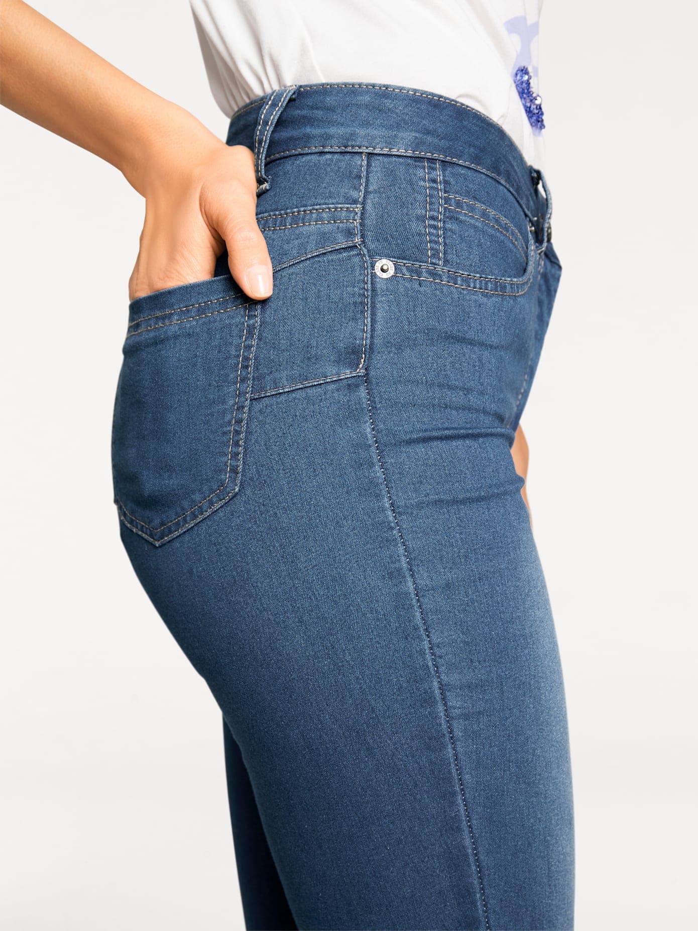 LINEA TESINI by heine Stretch-Jeans, (1 tlg.)