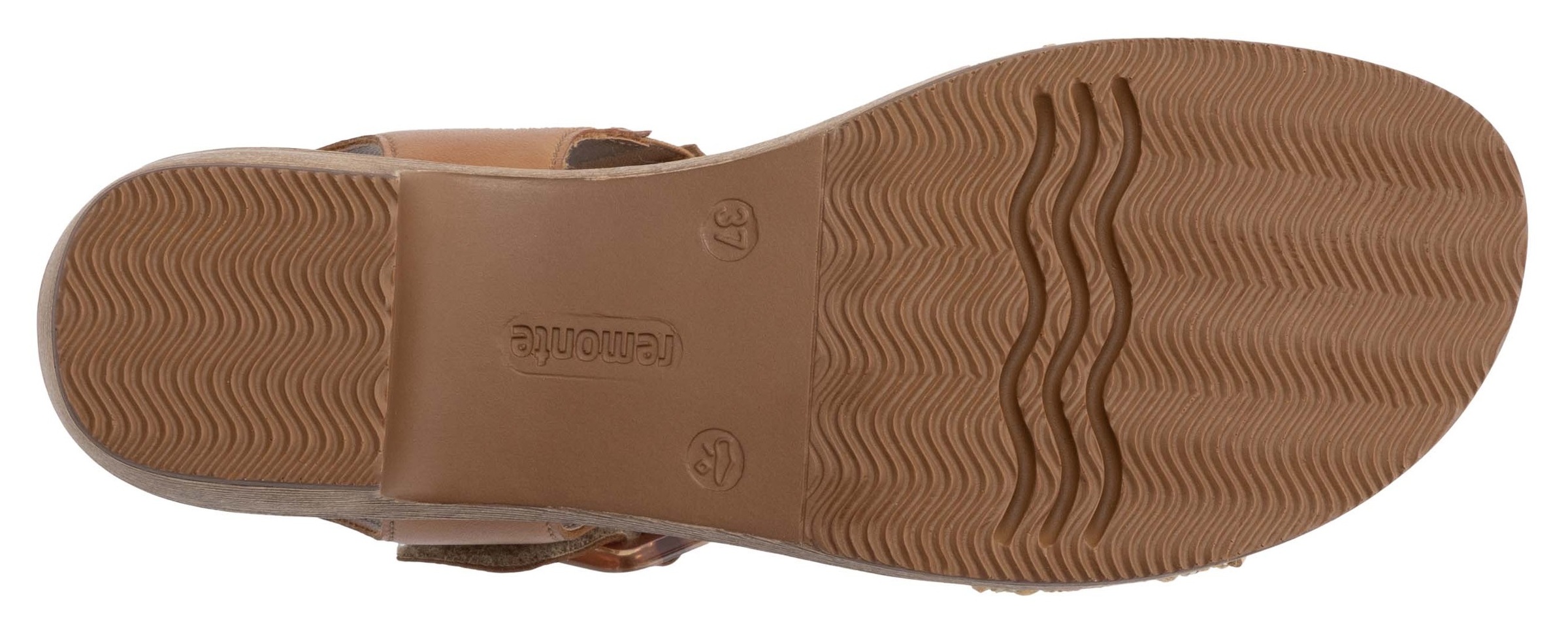 Remonte Sandalette, Blockabsatz, Plateau, Sandale, Sommerschuh mit Bandage in Bastoptik