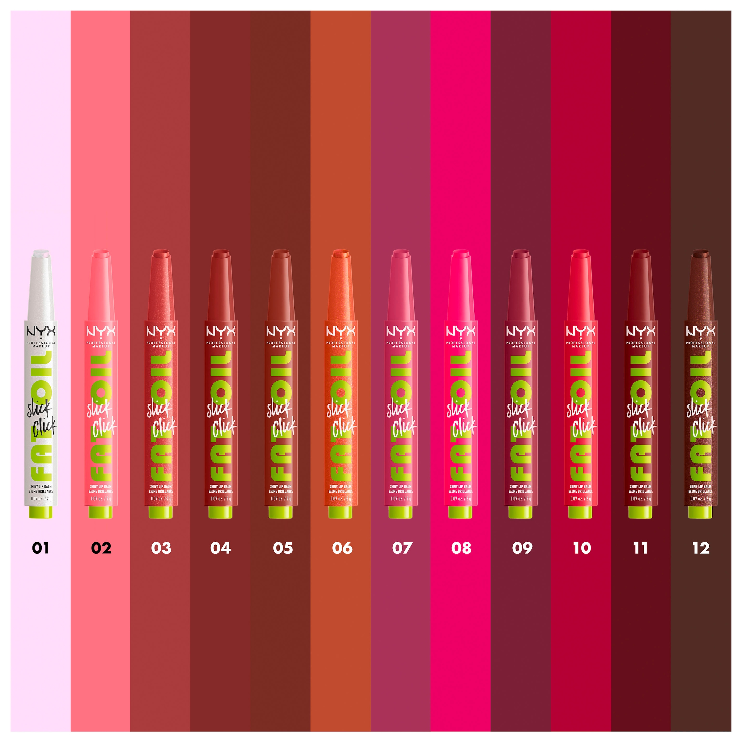 NYX Lippenstift »NYX Professional Makeup Fat Oil Slick Click Main Character«, mit natürlichen Inhaltstoffen