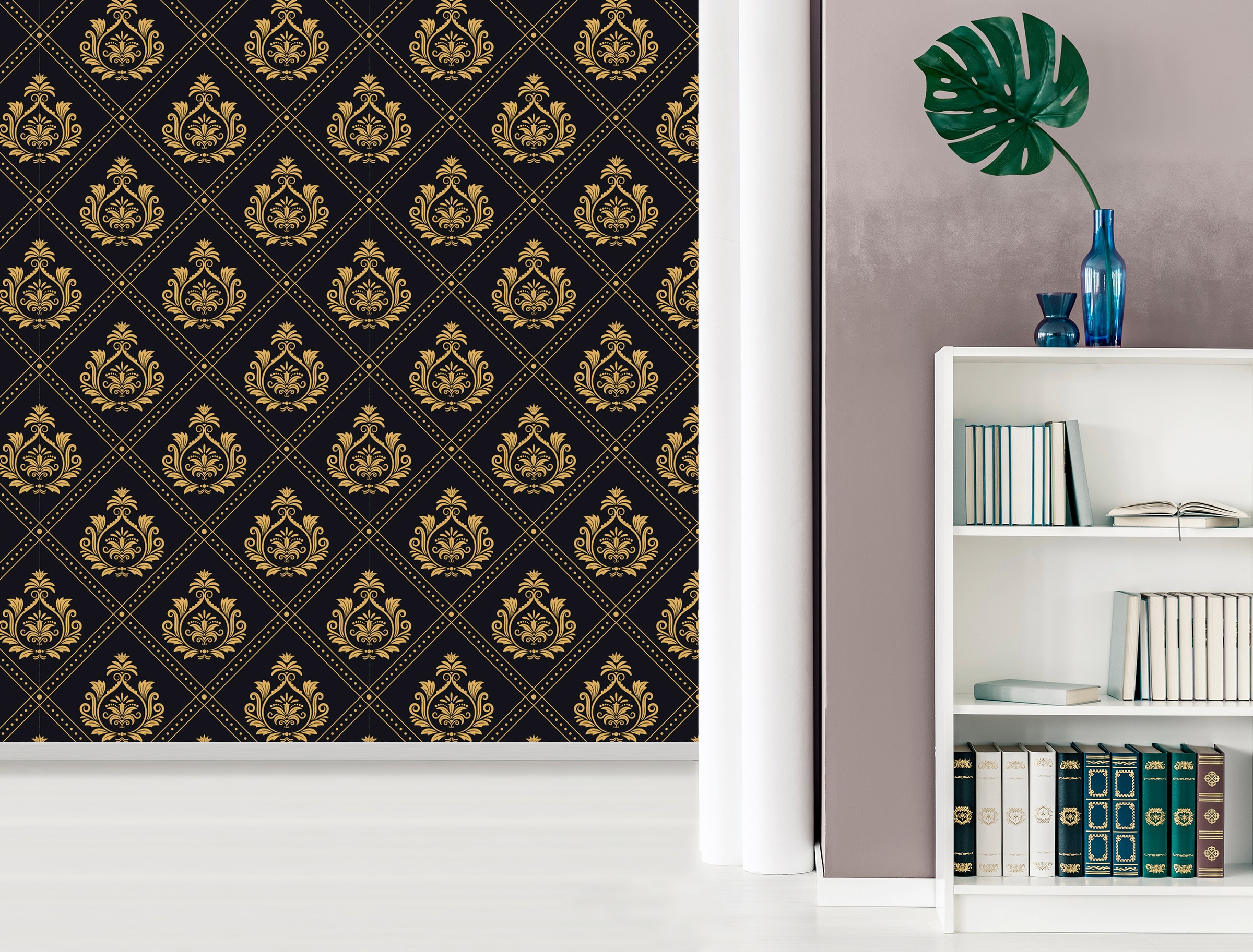 queence Vinyltapete »Pia« Farbverlauf | abstrakt | bedruckt | gemustert glatt 90x250cm, selbstklebend, kinderleichte Anbringung, , Sticker