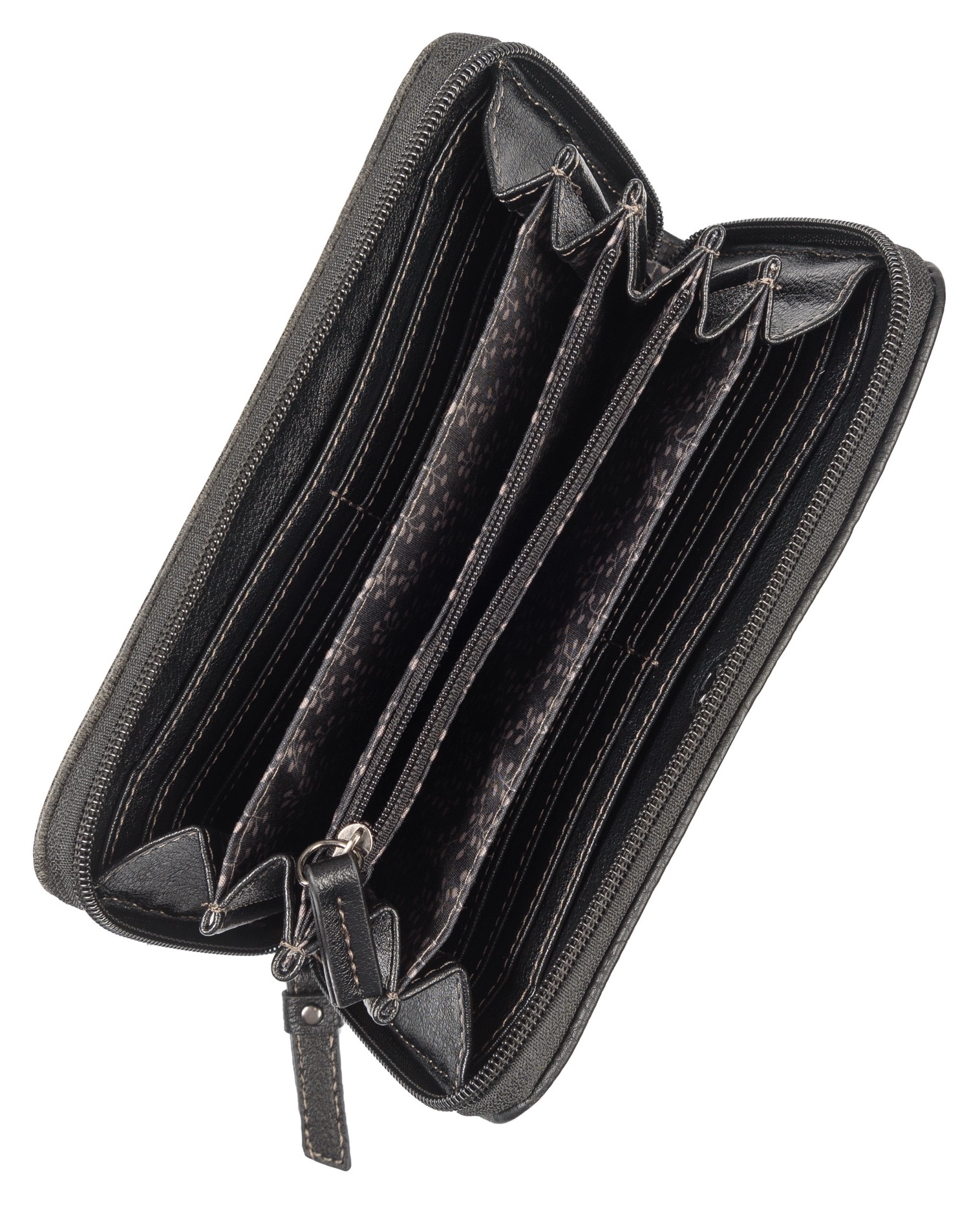 TOM TAILOR Geldbörse »Elin« mit außergewöhnlicher seitlichen Aufhängung und Kontrast-Steppung