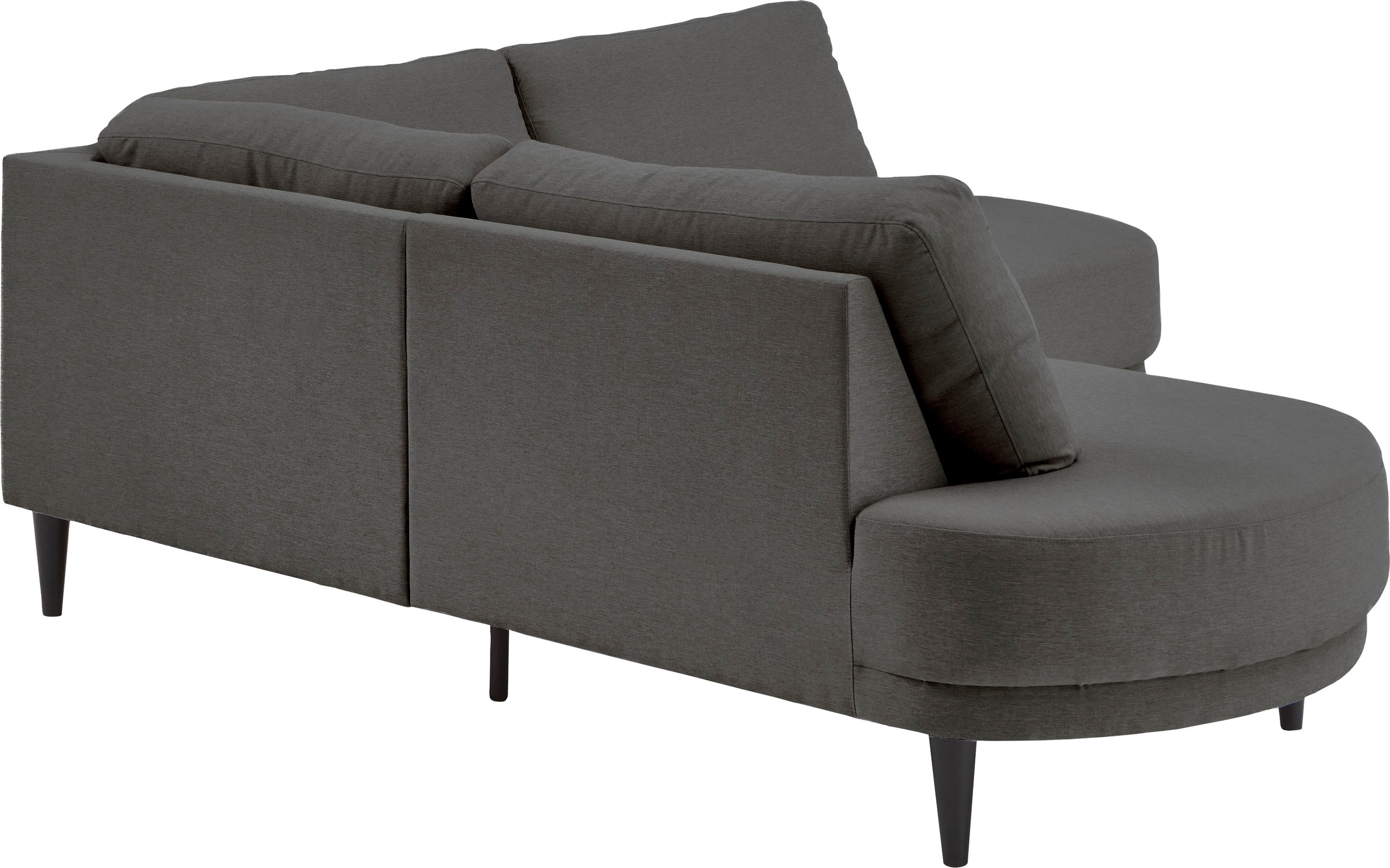 ATLANTIC home collection Ecksofa »Ronny L-Form«, mit Wellenunterfederung, organische Formsprache, organisches Sofa