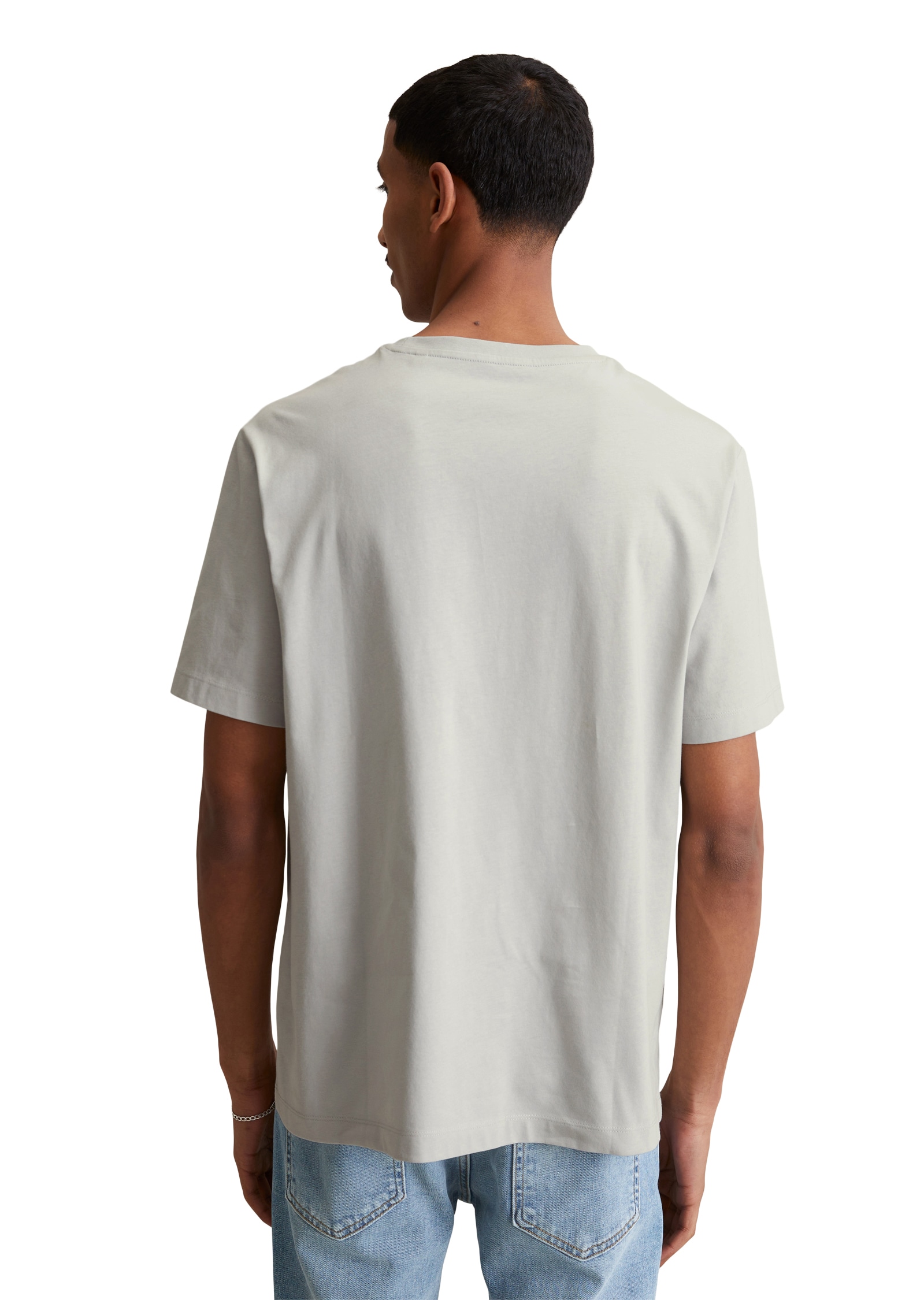 Marc O'Polo DENIM T-Shirt, Ein dezenter Logo-Print auf der Brust