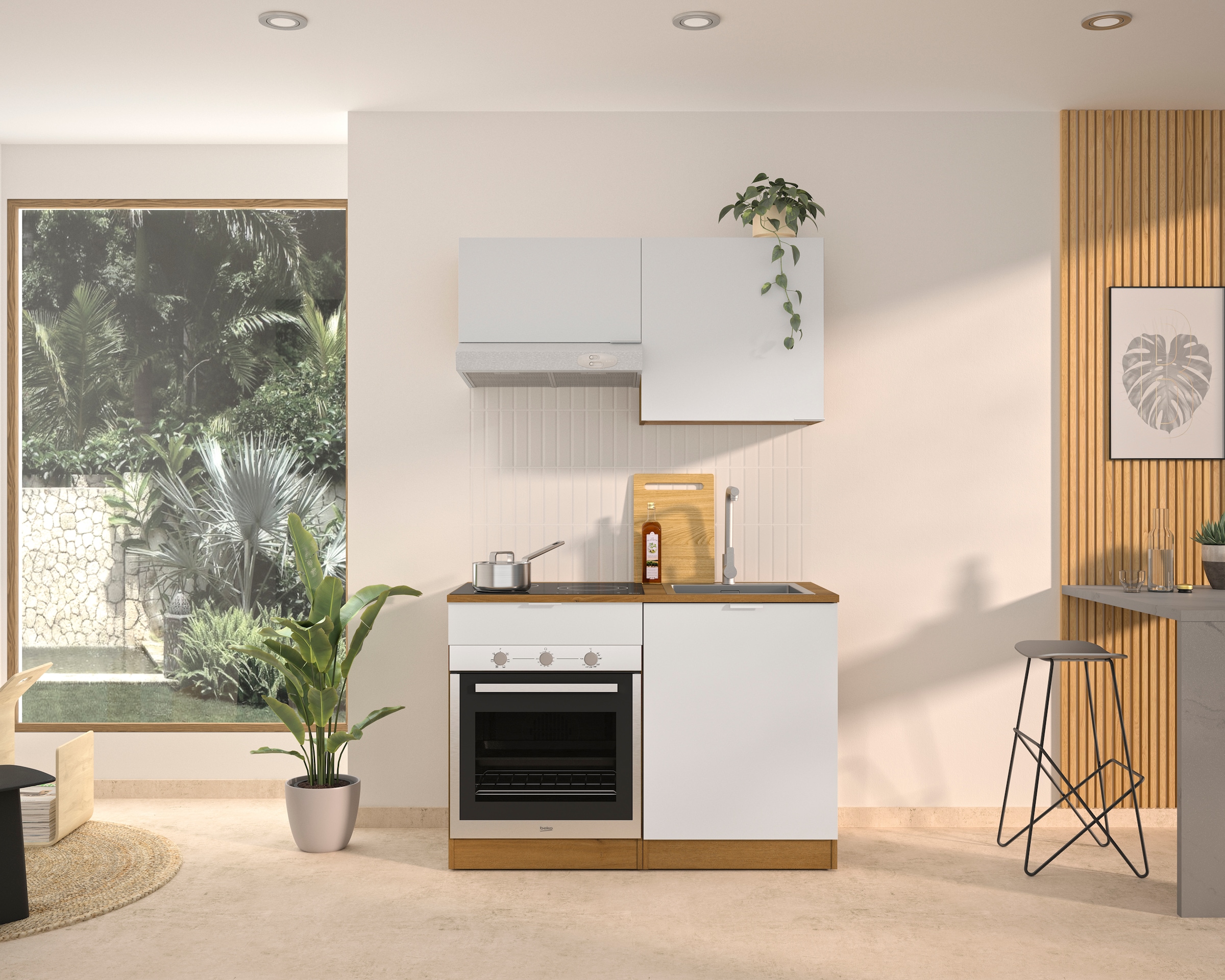 Gami Unterschrank »Eden Küche Unterschrank B.60 1 Tür« Unterschrank 1-türig Breite 60 cm