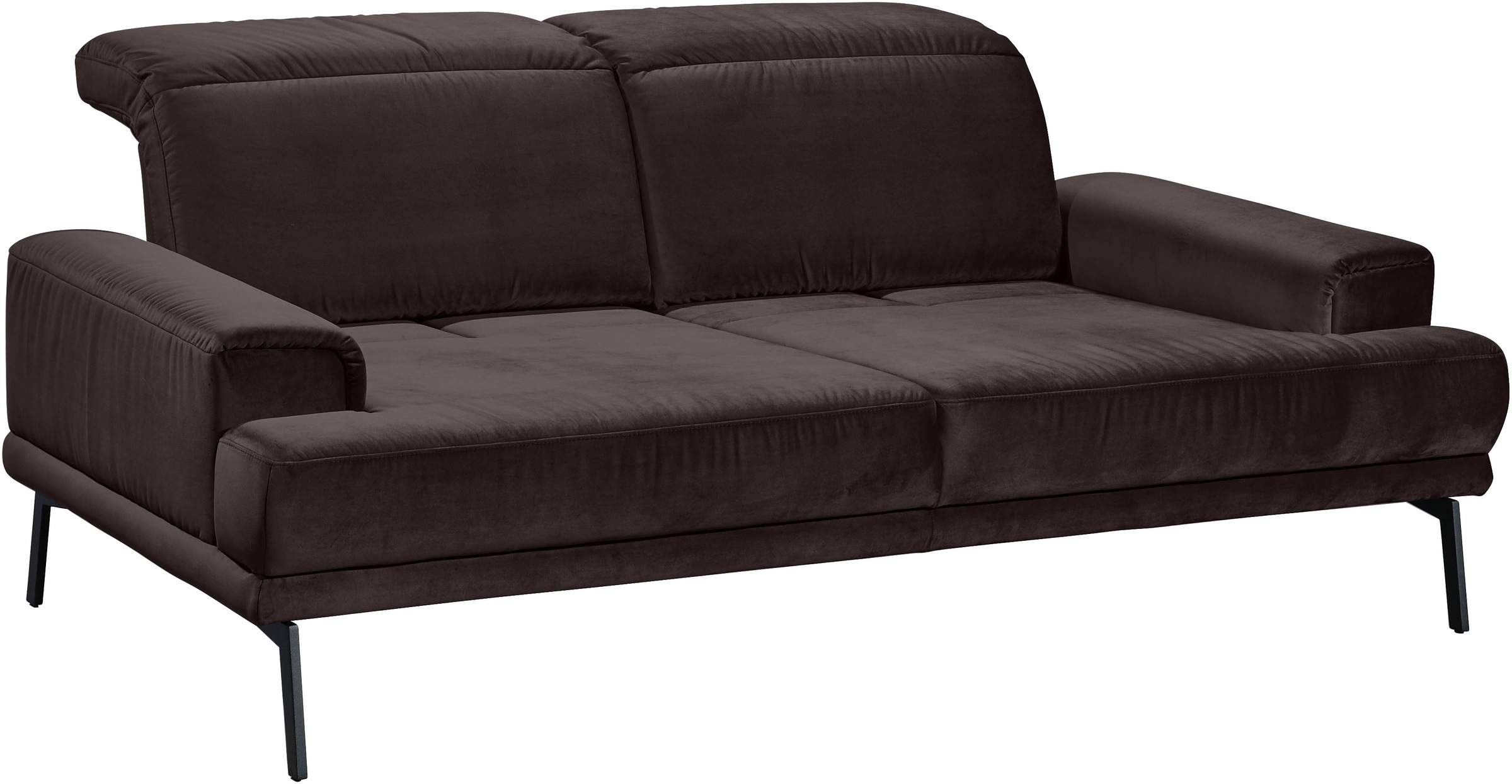 Musterring 2-Sitzer »MR 4580« inkl. Kopf- und Sitztiefenverstellung, Fuß schwarz, B198 x T103 cm