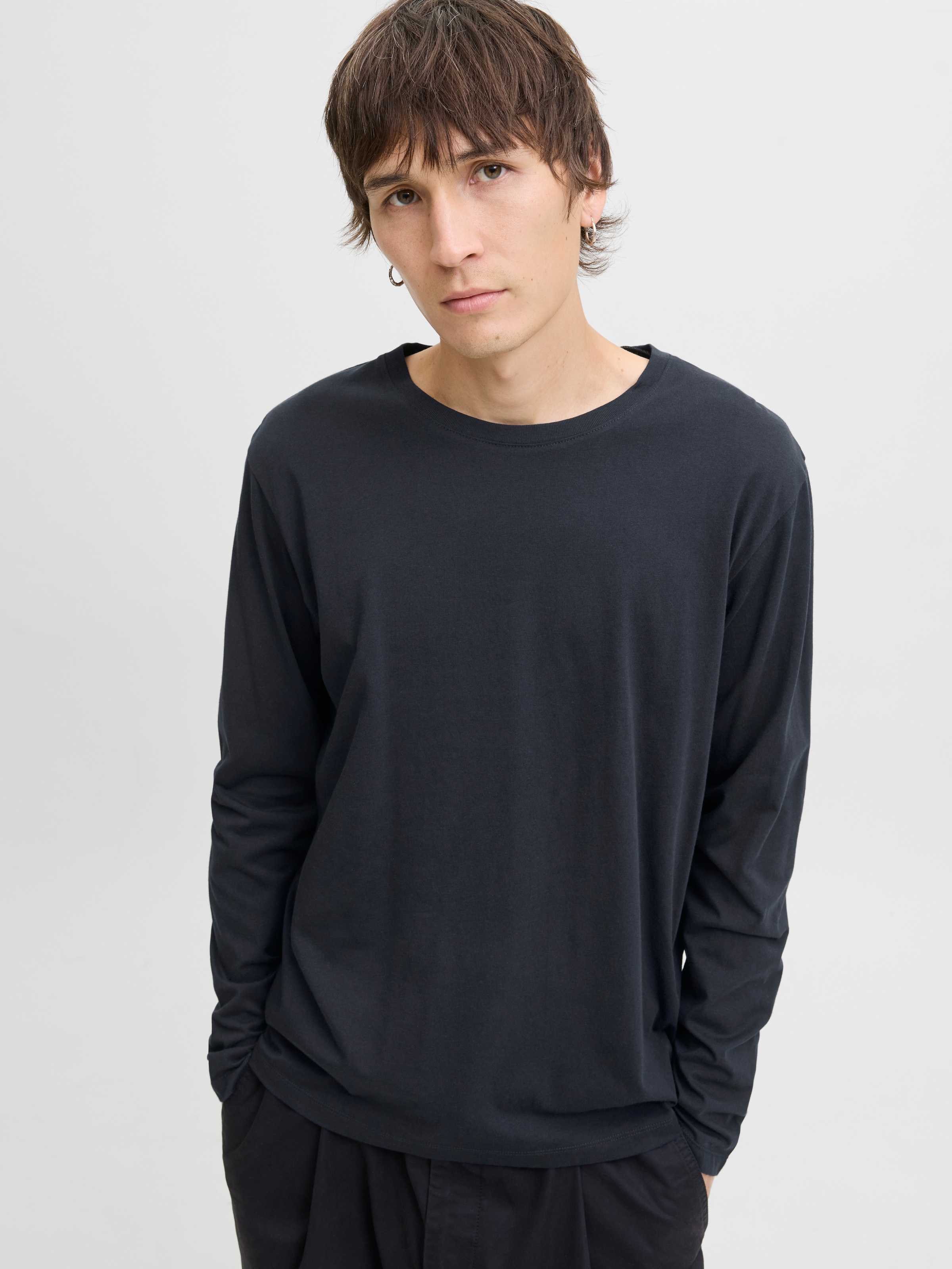 Jack & Jones Rundhalsshirt »JJEORGANIC BASIC TEE LS O-NECK NOOS«
