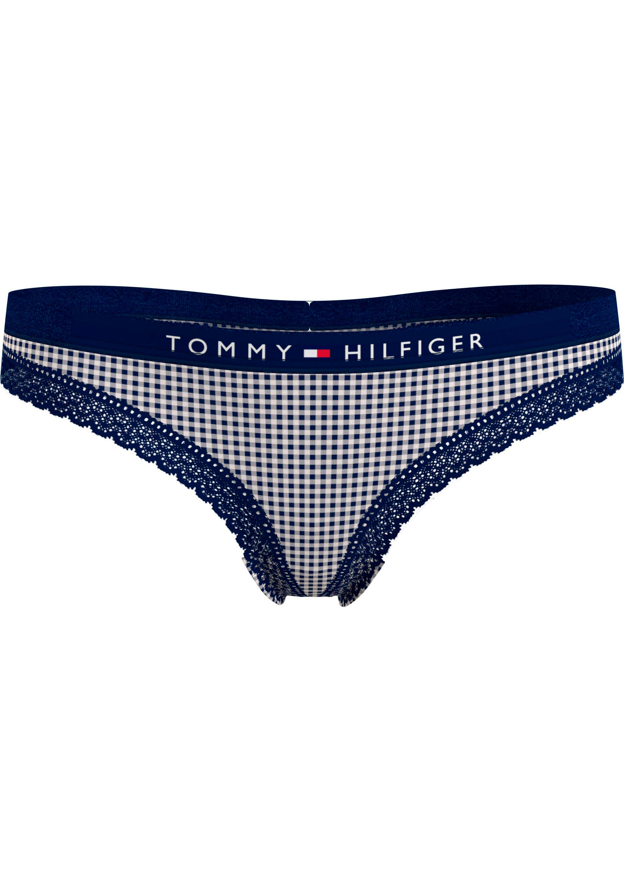 Tommy Hilfiger Underwear T-String »THONG ♕ mit PRINT«, am Logoschriftzug Bund bei