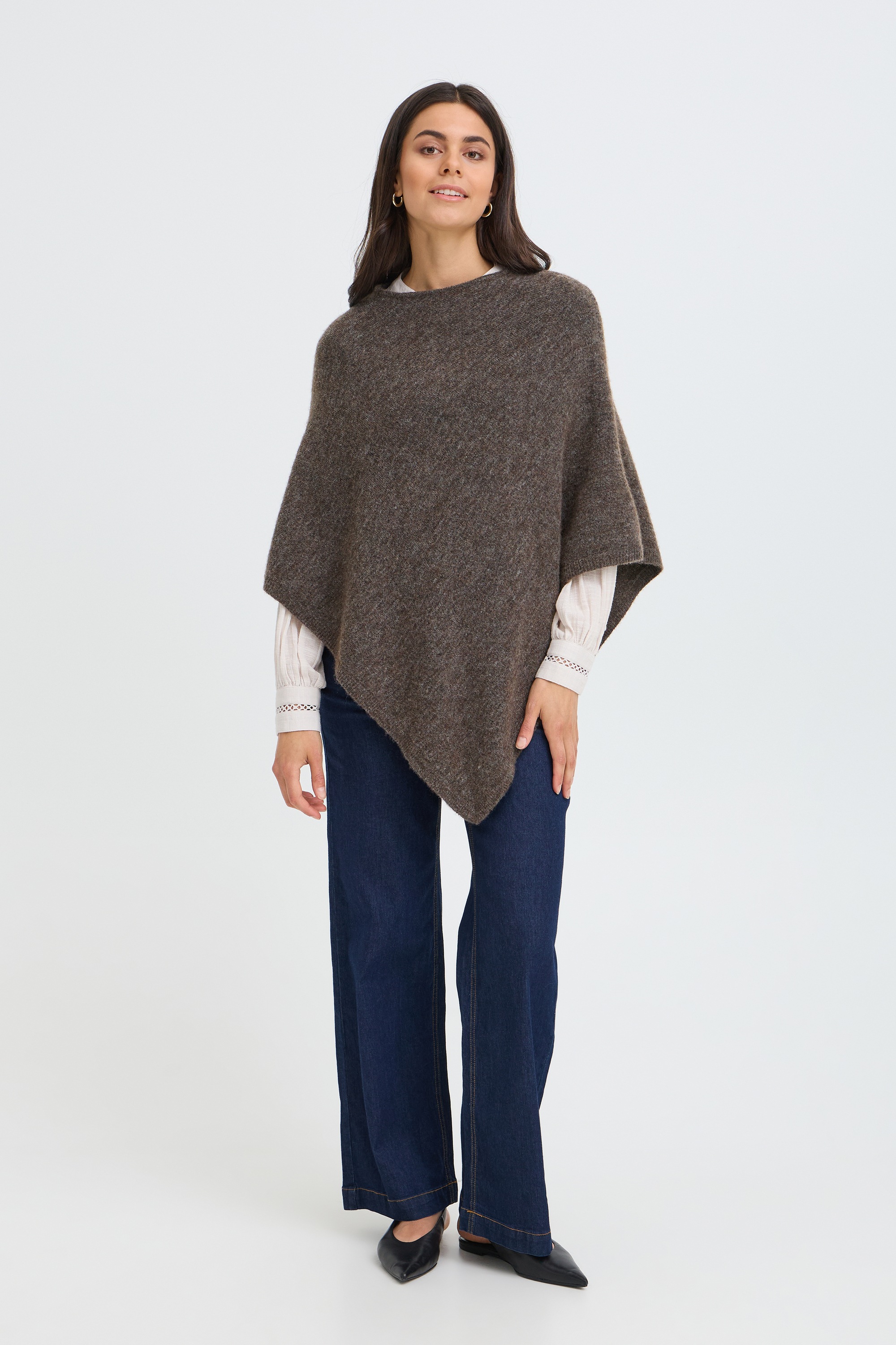 fransa Strickponcho »Damen Poncho FRSANNY«