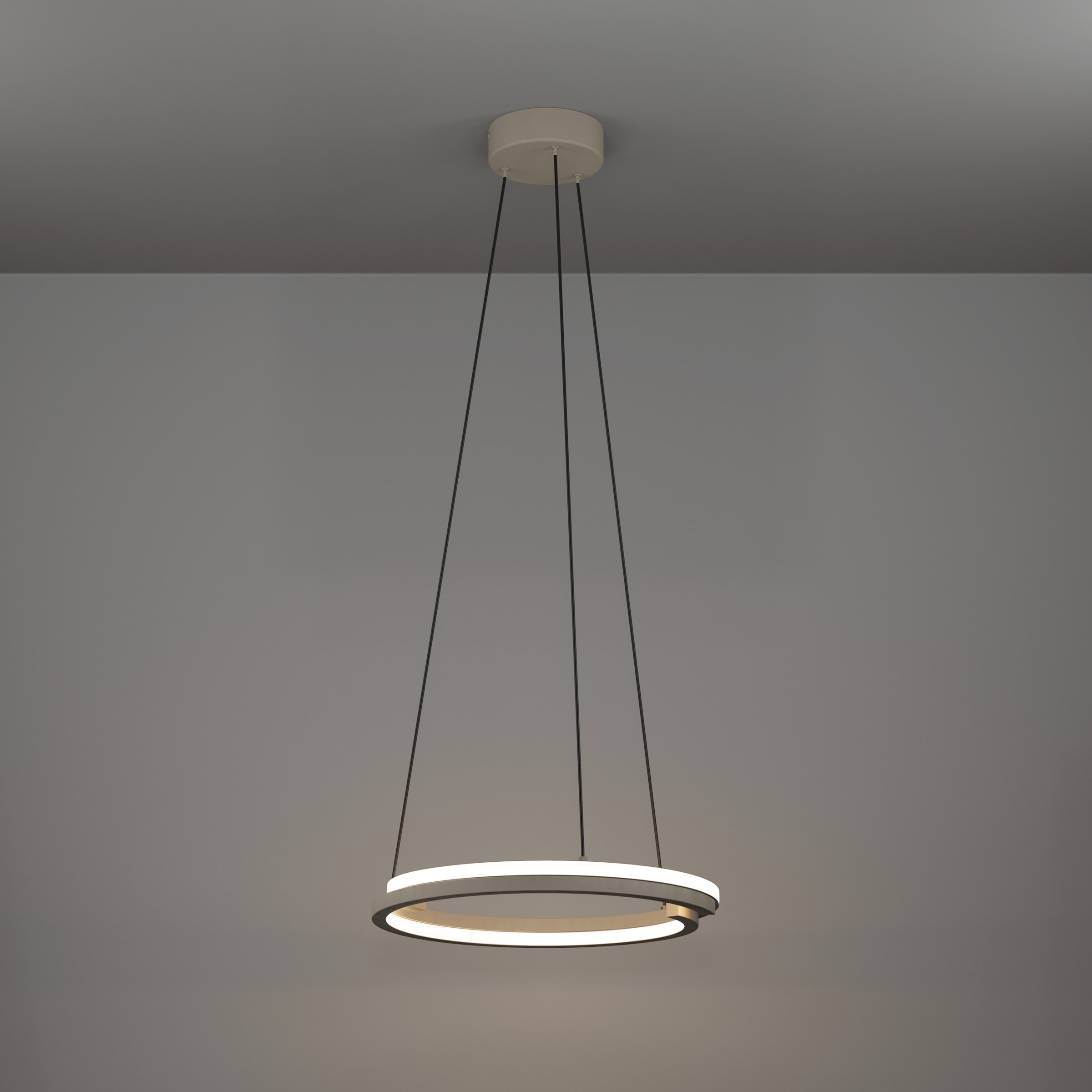 EGLO Hängeleuchte »MEZZOMONTE Pendellampe - Alu, Stahl - LED - 40W - IP20« LED-Modul 1 Stk. Kaltweiß | Neutralweiß | Warmweiß Hängelampe, Deckenlampe, Wohnzimmer, Esszimmer, H110 x Ø48 cm