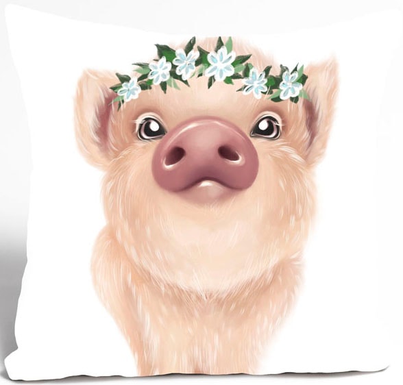 queence Dekokissen »Bango« süßes Schweinchen