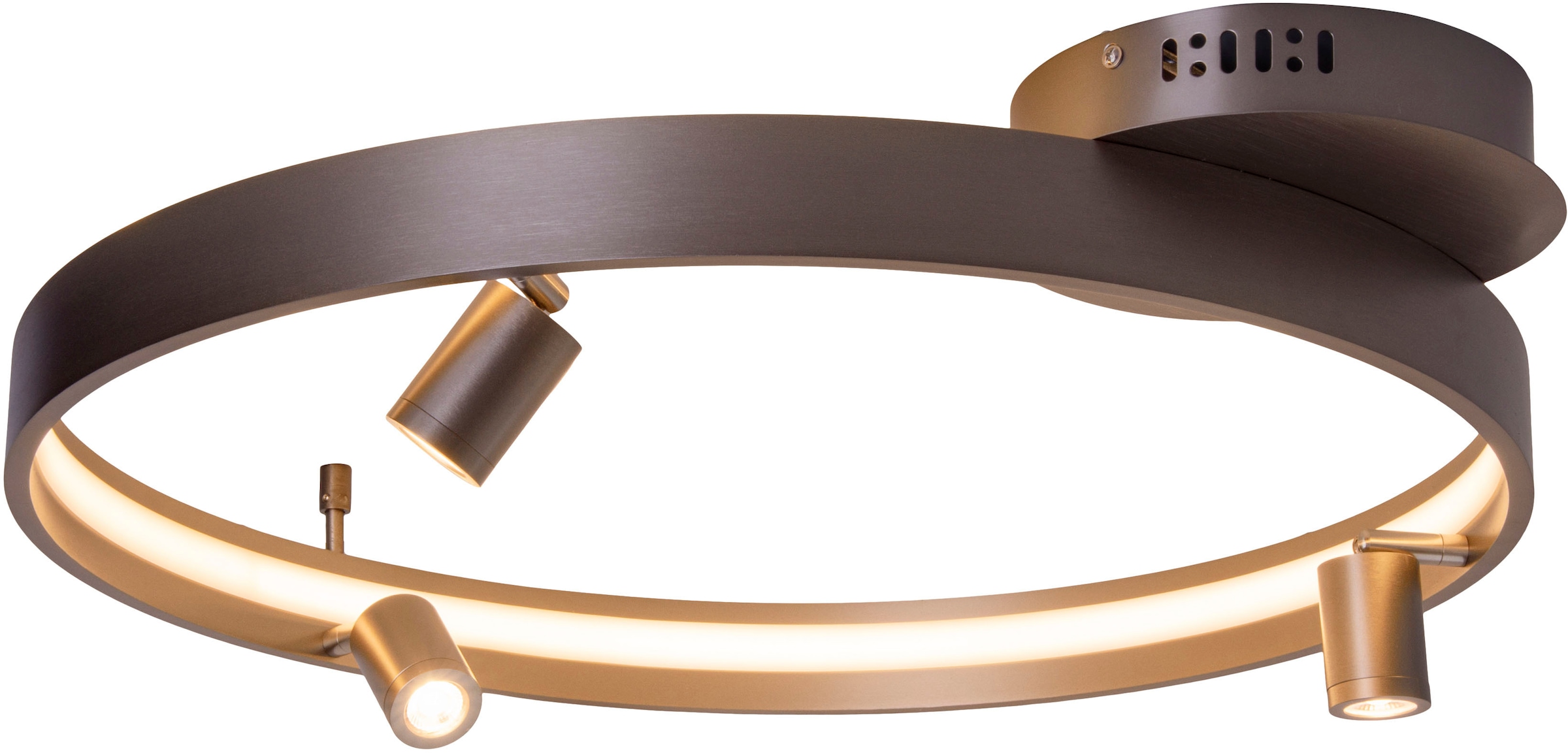 näve LED Deckenleuchte »Tristan« LED-Modul 1 Stk. Warmweiß Deckenlampe warmweiß, L: 65cm, 37W, stahl-blank, inkl. Trafo, IP20