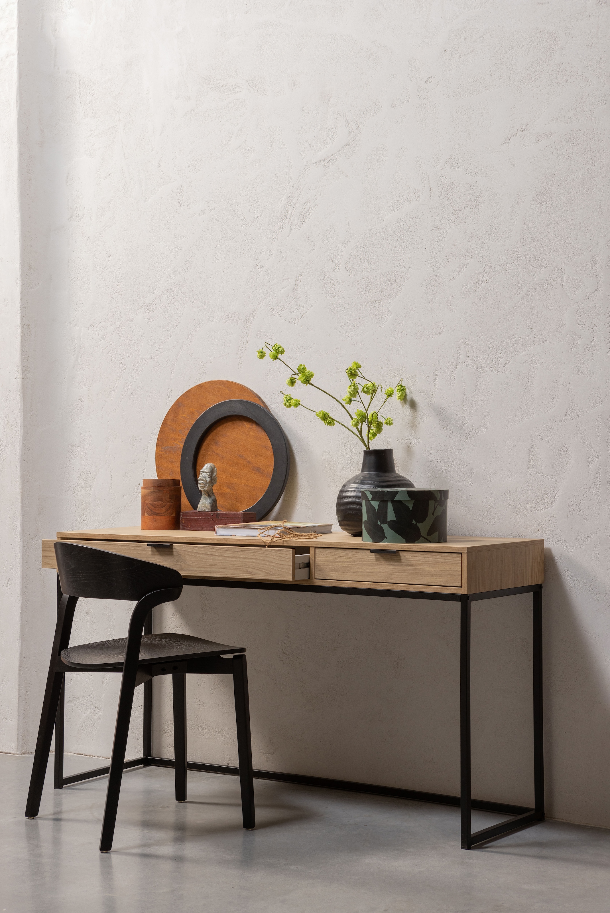 WOOOD Stuhl »Cras«, (Set), 2 St., Esszimmerstuhl aus Eschenfurnier
