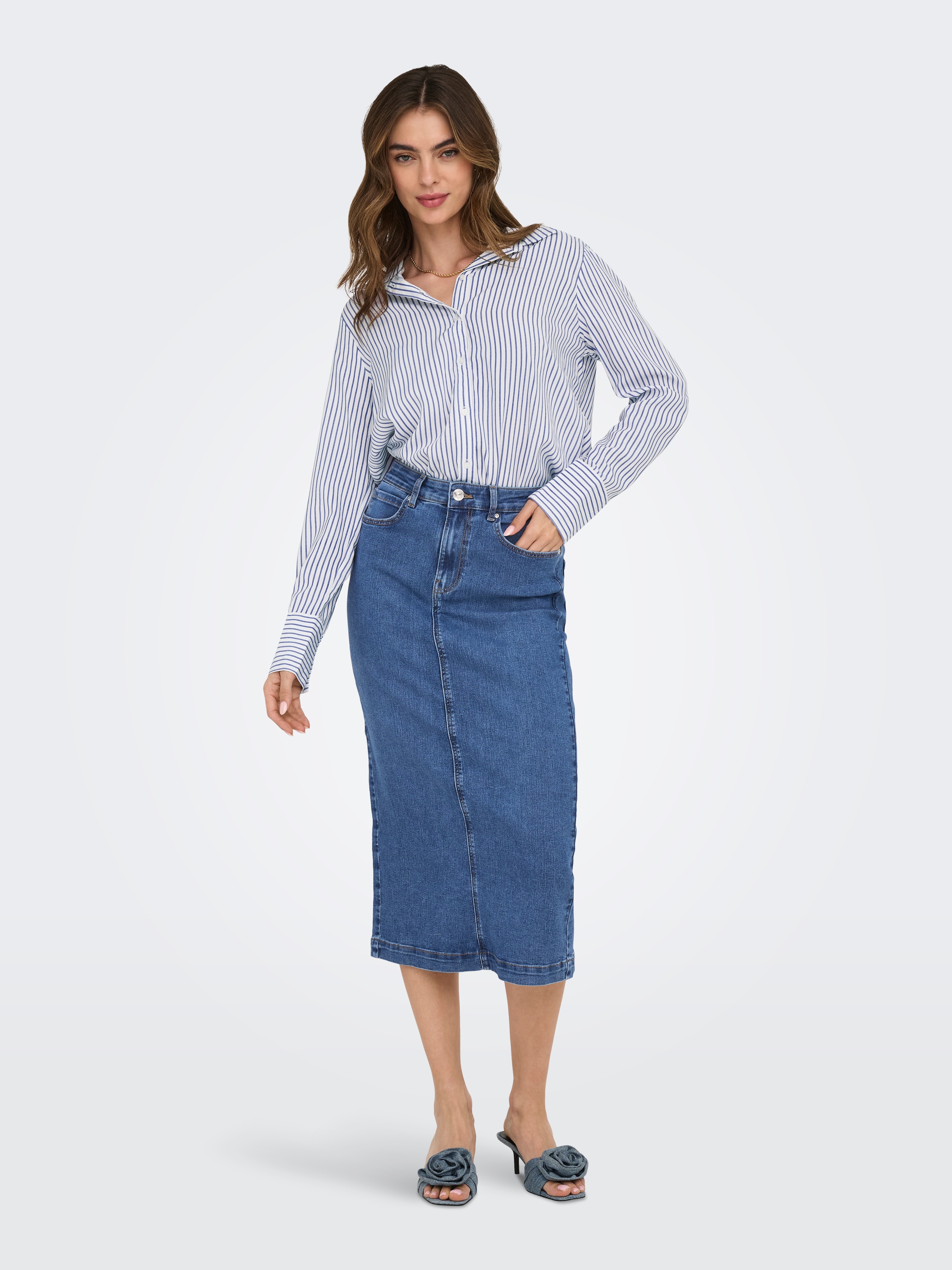 ONLY Hemdbluse »ONLBERIT LIFE L/S SHIRT WVN«