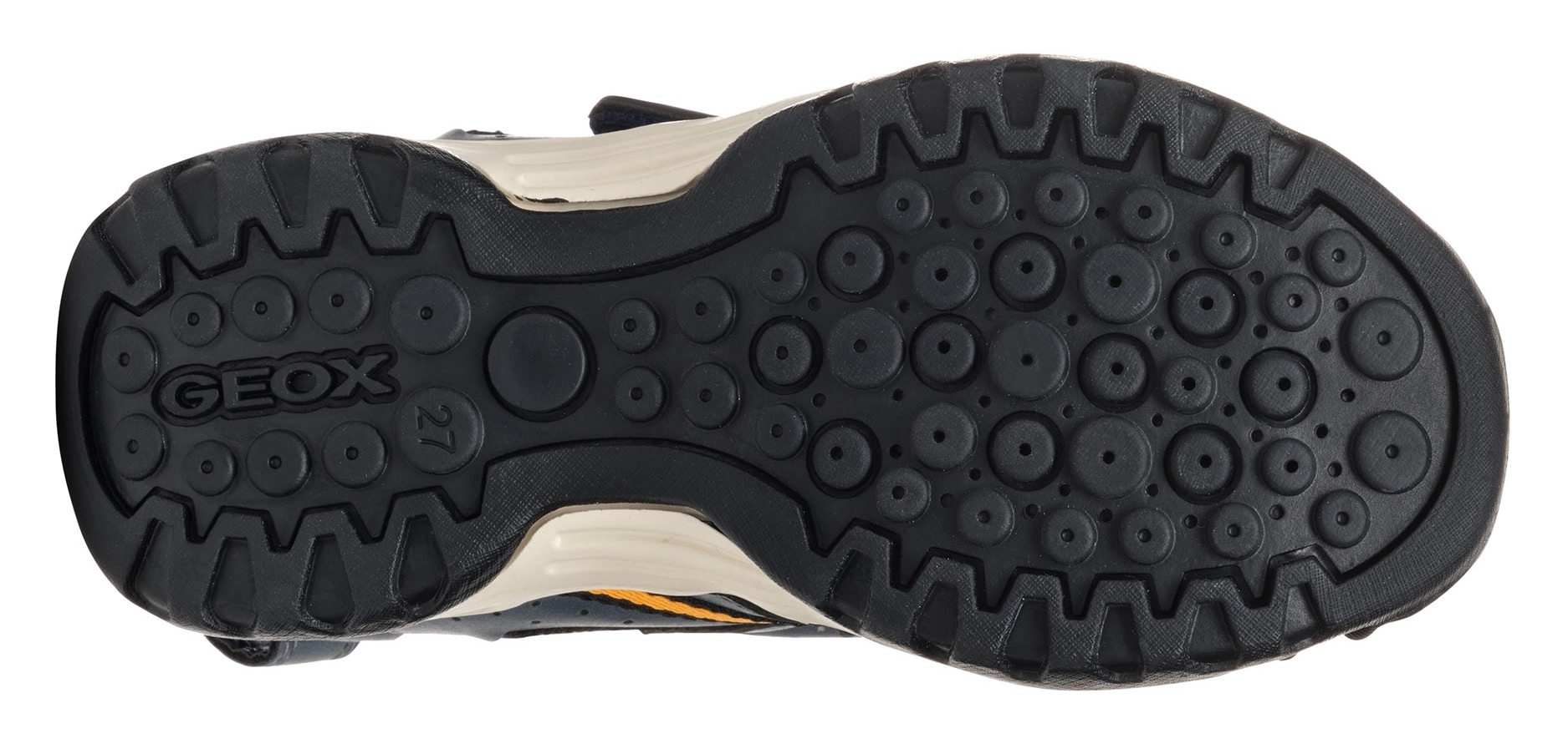 Geox Sandale »J BOREALIS BOY«, Trekking Sandale, Klettschuh mit zusätzlichem Fersen-Klettverschluss