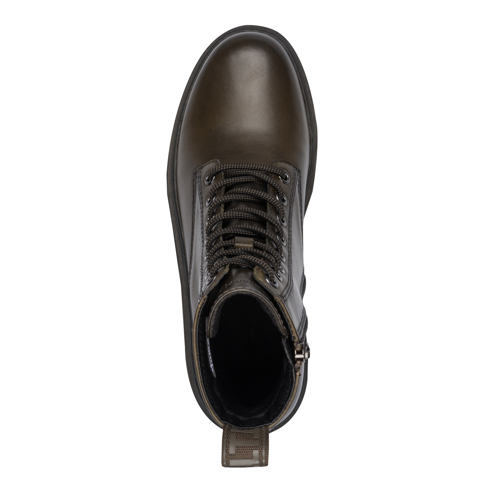 Tamaris Schnürboots  , Blockabsatz, Schnürstiefelette in angesagter Used Optik