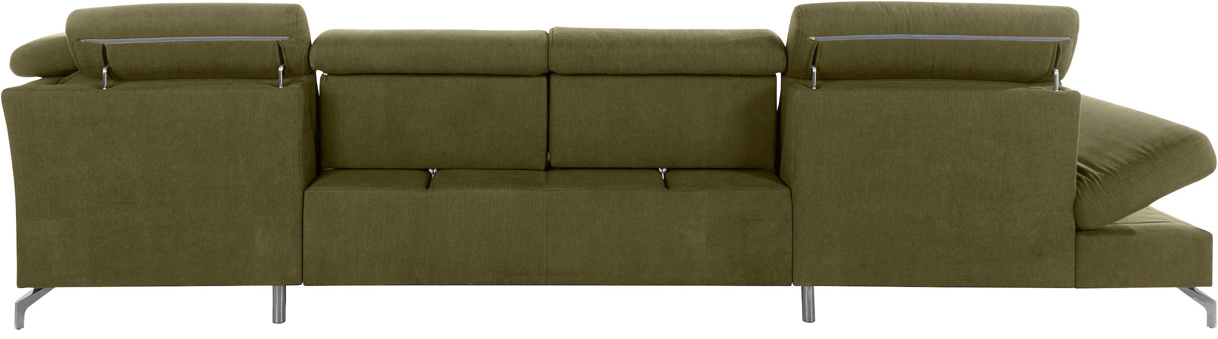 sit&more Wohnlandschaft »Brisbane U-Form« Fußhöhe 12 cm, inklusive Sitztiefen-, Armteil- und Kopfteilverstellung