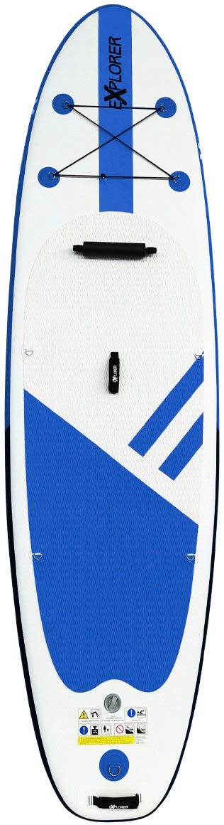 EXPLORER SUP-Board »Stand-up-Paddleset OCEAN 10.6 mit Kajaksitz und Fußraste 320 cm«, (Set, 8 tlg.)
