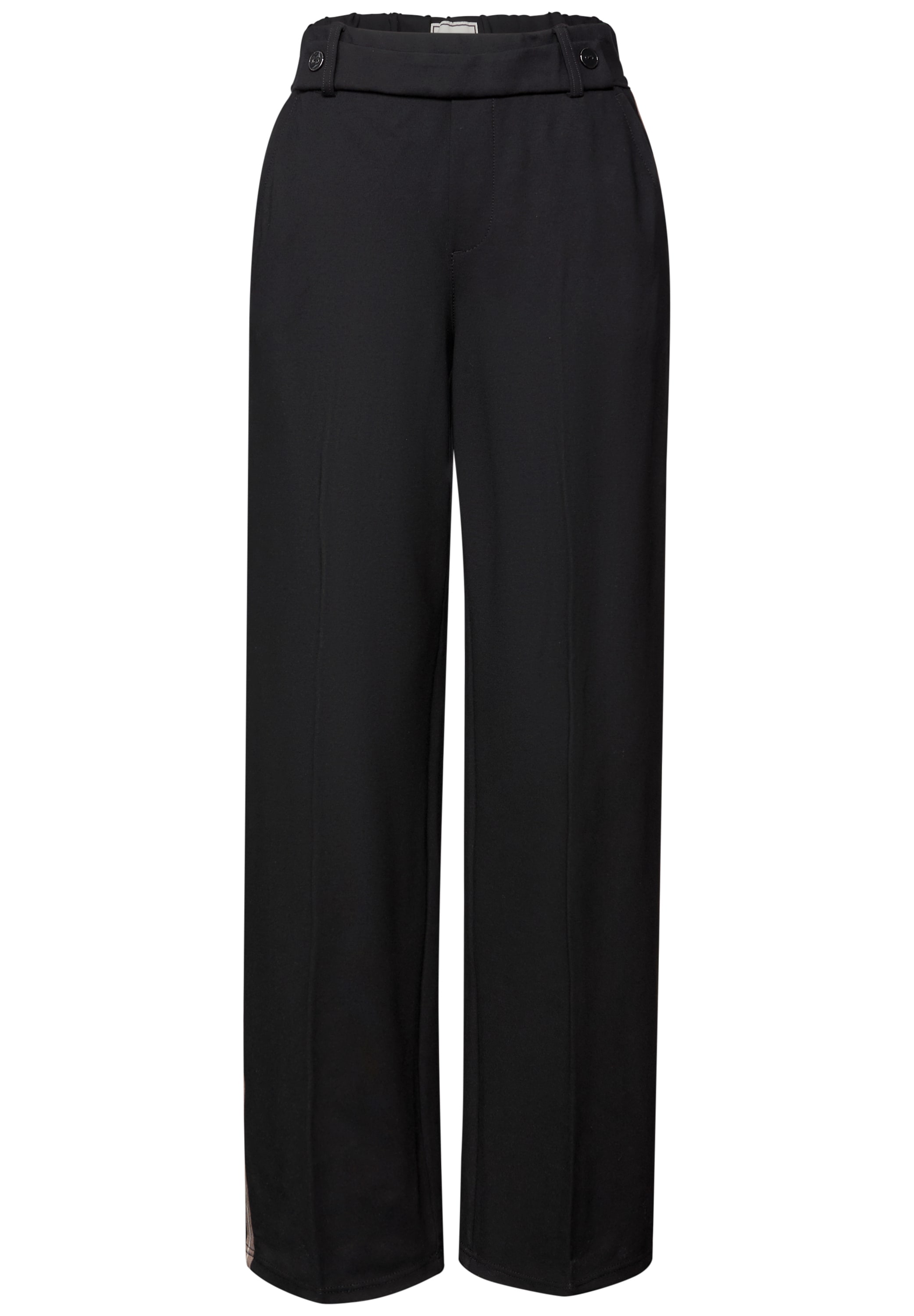 STREET ONE Stoffhose, mit Galonstreifen und aus Viskose mit Elasthan