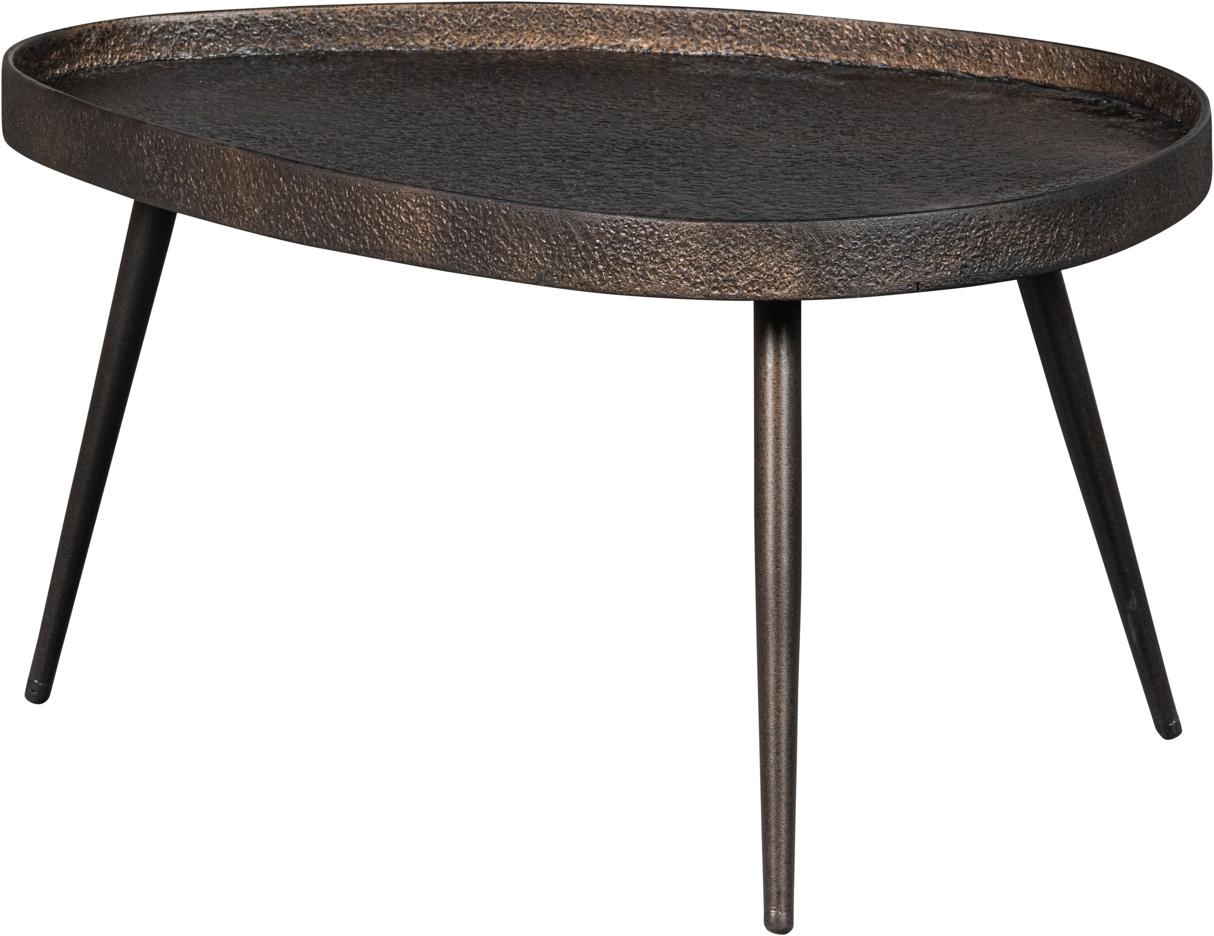 WOOOD Beistelltisch »Crude mit Multiplex-Zinkbeschichtung und Metallbeinen 71 x 52 x 39 cm« Set, 2 Stk. tlg. 2er-Set, unterschiedliche Größen im Set, Tragkraft je 15 kg