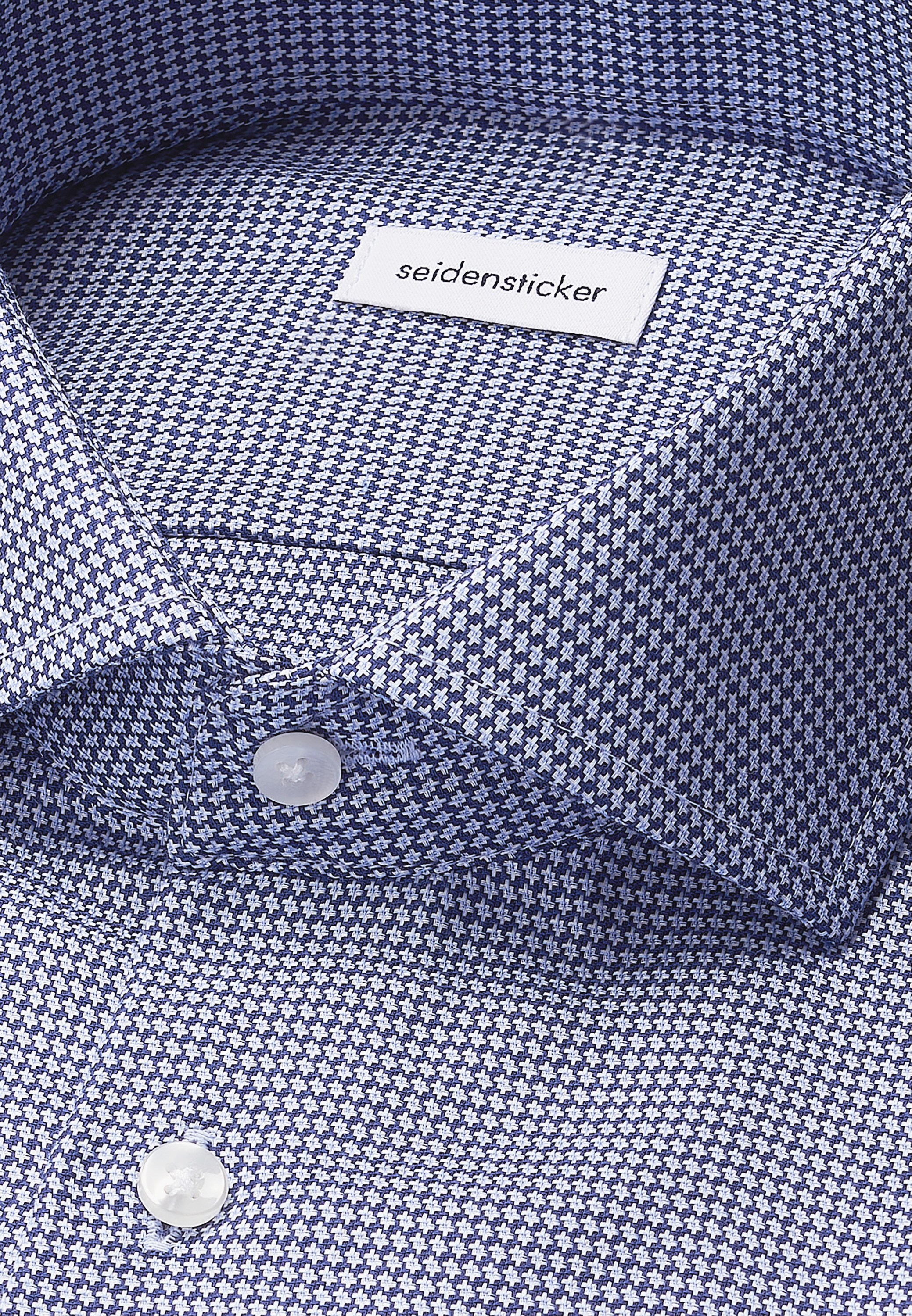 seidensticker Businesshemd »Schwarze Rose« Slim 1/1 Kentkragen Struktur