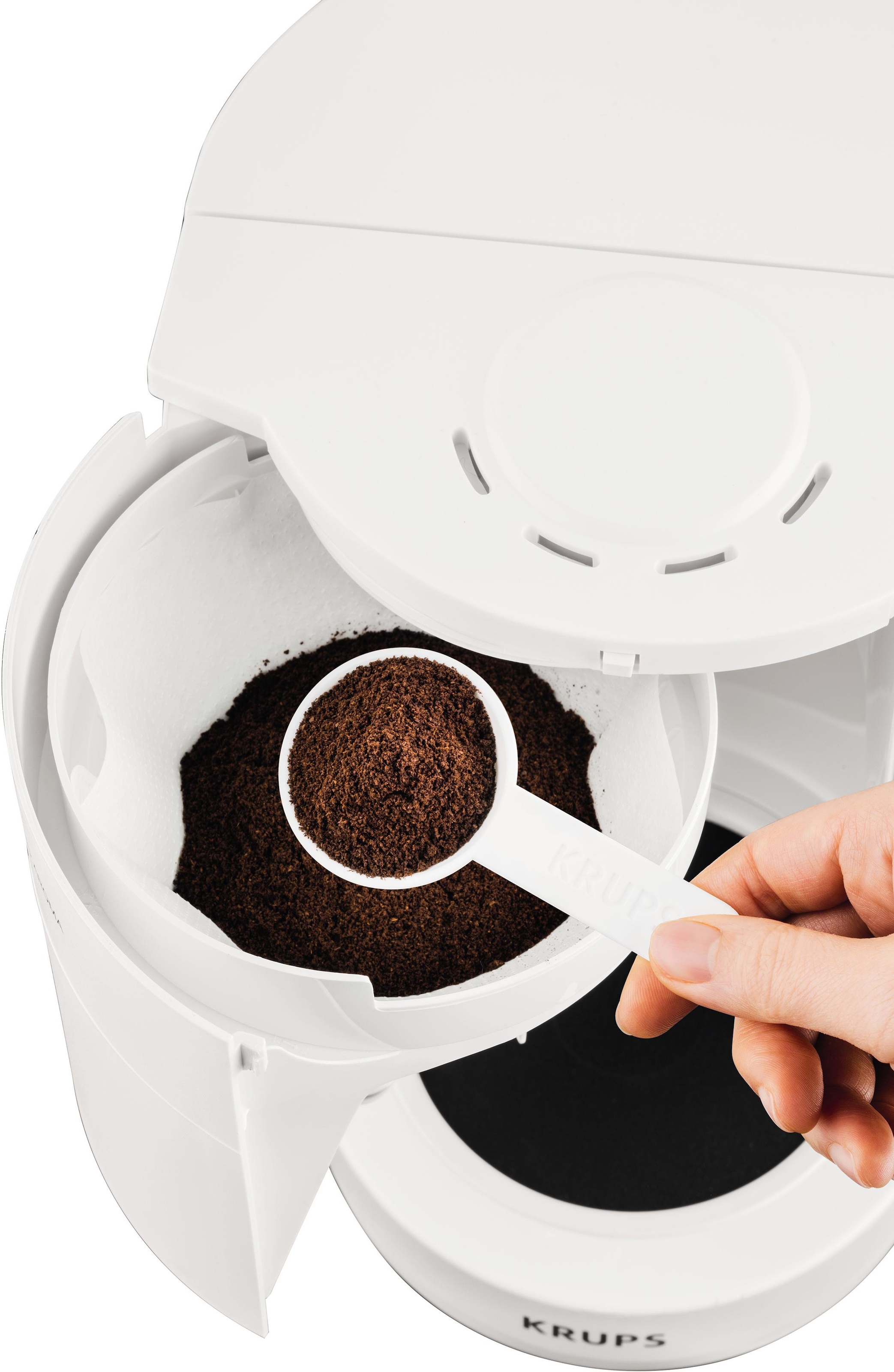Krups Filterkaffeemaschine »F30908 Pro Aroma«, mit Glaskanne, 1,25L Füllmenge, 10-15 Tassen, 1050W, Schwarz