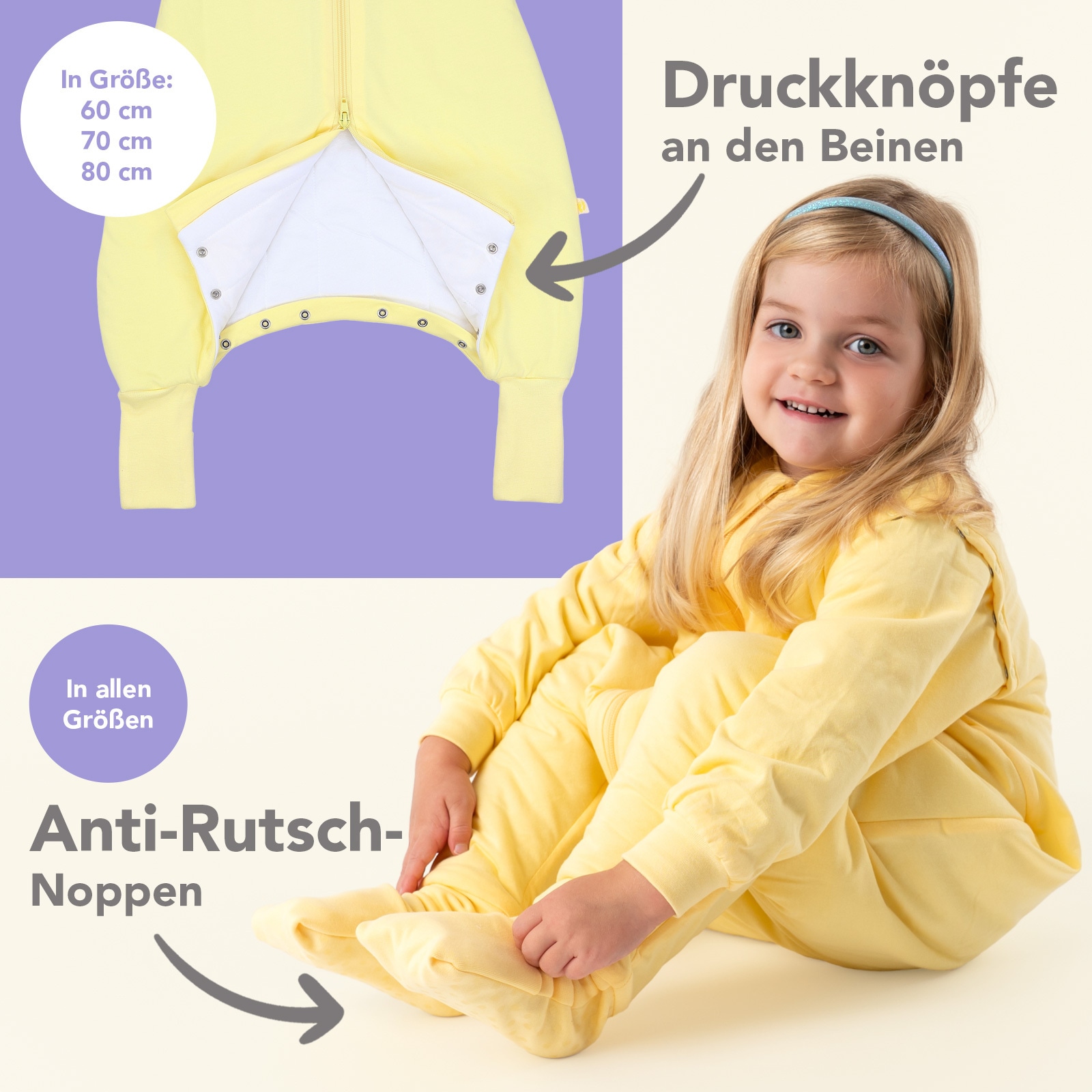 Schlummersack Babyschlafsack »Schlafsack mit Füßen 1.0 Tog«