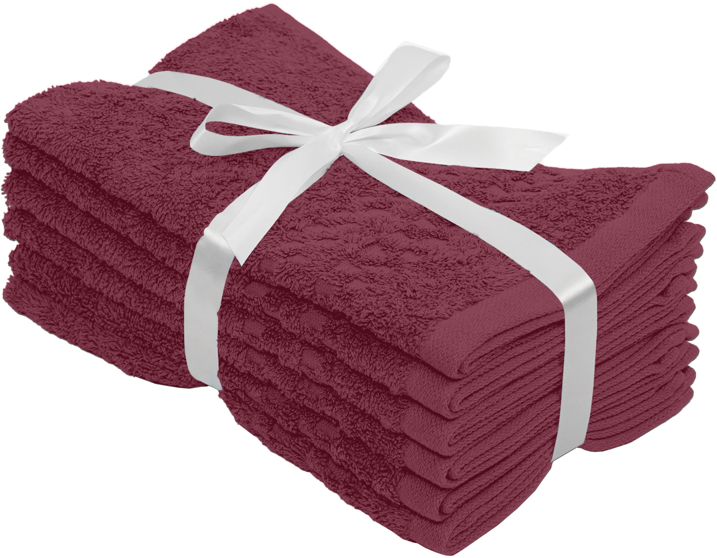 OTTO home Gaestehandtuecher »Regona, Gästehandtücher 30x50cm, flauschig und weich, 500 gr/m²« Premium Handtücher mit Bordüre, Set, 100% Baumwolle, 5 Jahre Garantie