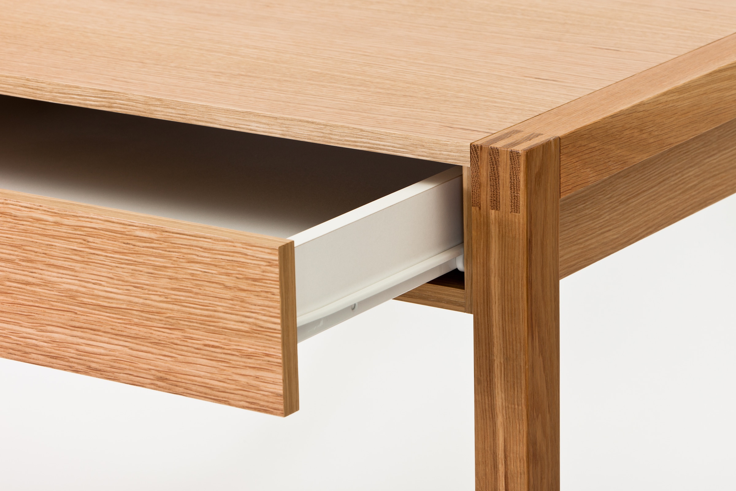 Woodman Schreibtisch »New«, mit offenem Regal und Schublade, Holzfurnier aus Eiche
