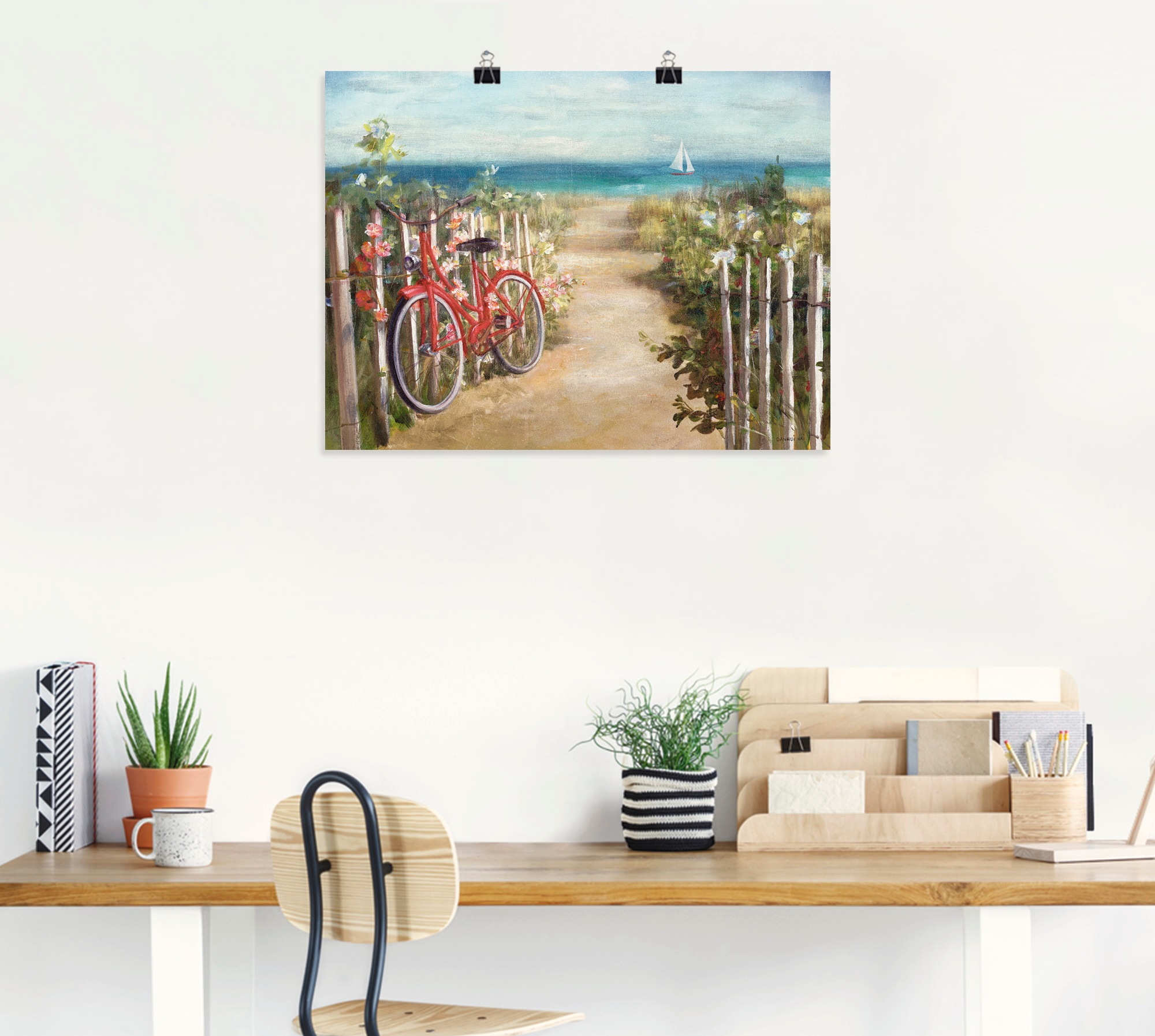 Artland Wandbild »Sommerfahrt« Fahrräder 1 Stk. tlg. als Leinwandbild, Poster in verschied. Größen