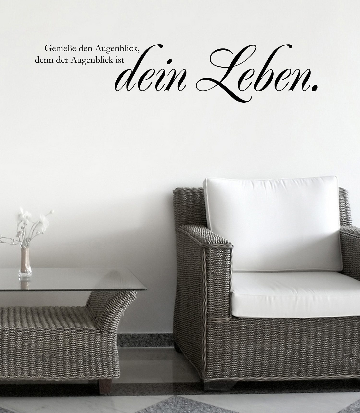 Home affaire Wandtattoo »… dein Leben.«, selbstklebender Wandspruch