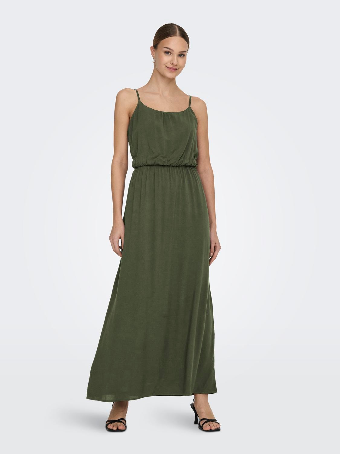 Maxikleid »ONLNOVA LIFE VIS STRAP MAXI DRESS SOLID«