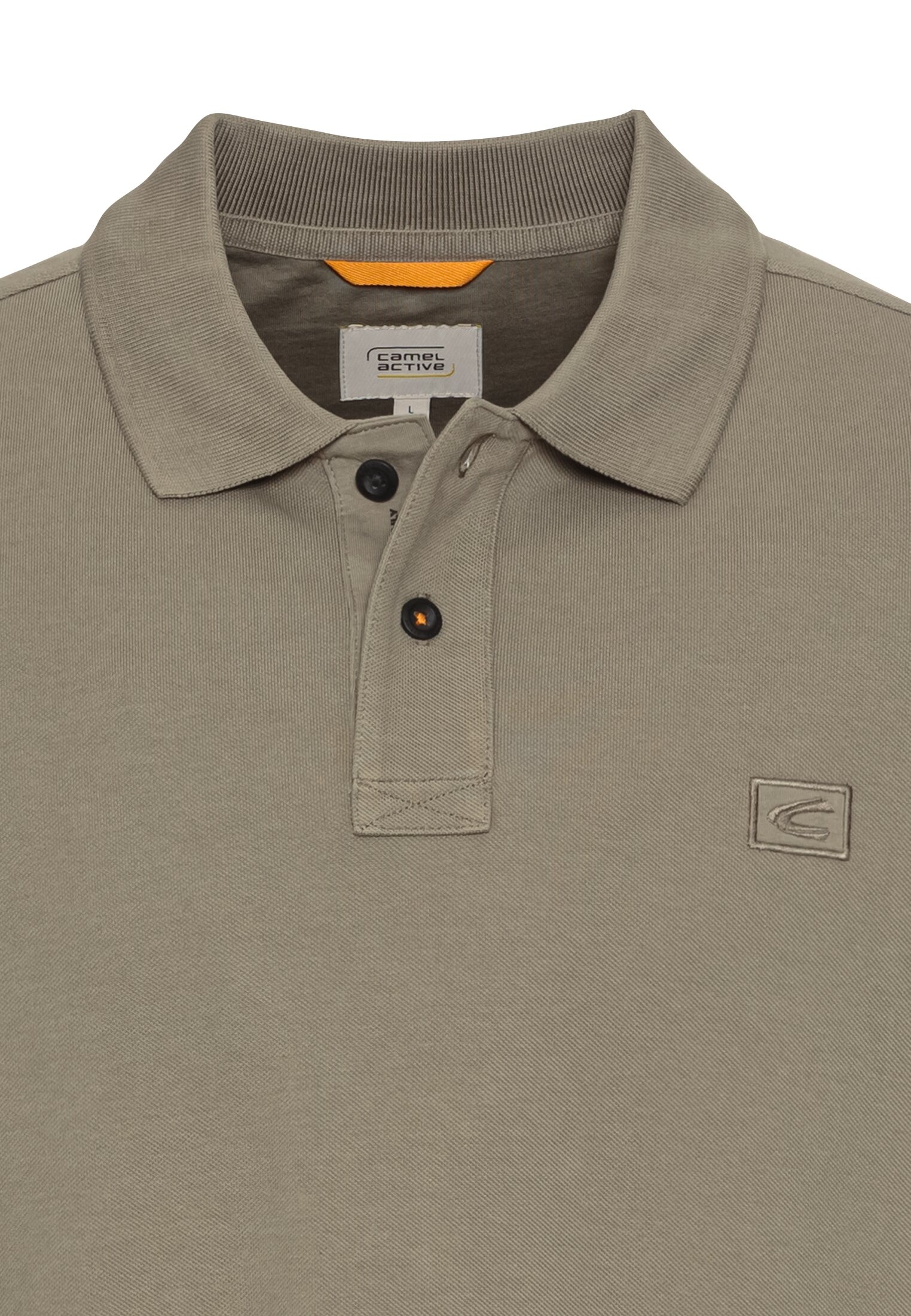 camel active Poloshirt mit Logo-Stickerei