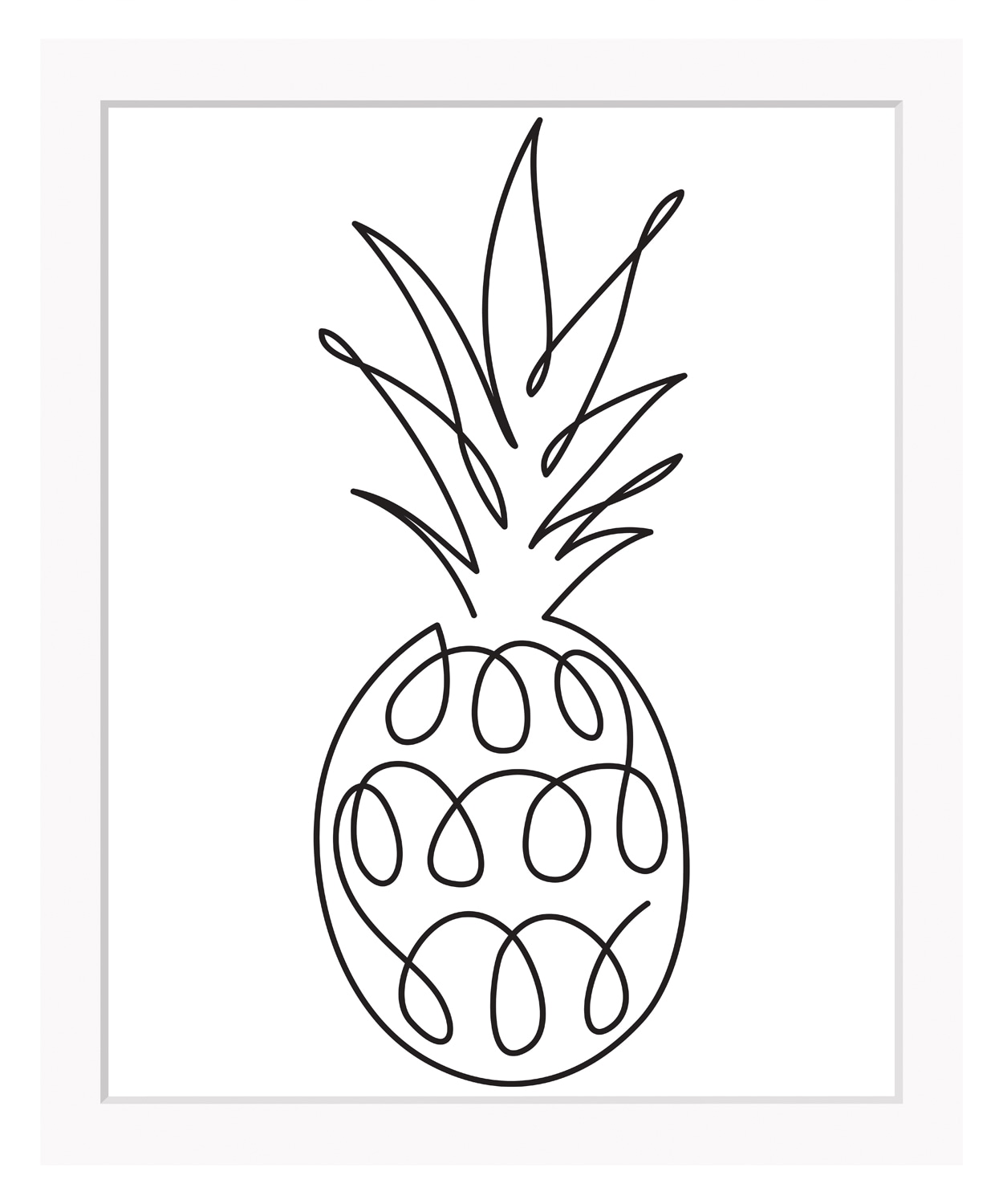 queence Bild »Juliane«, Ananas, gerahmt, Ananas