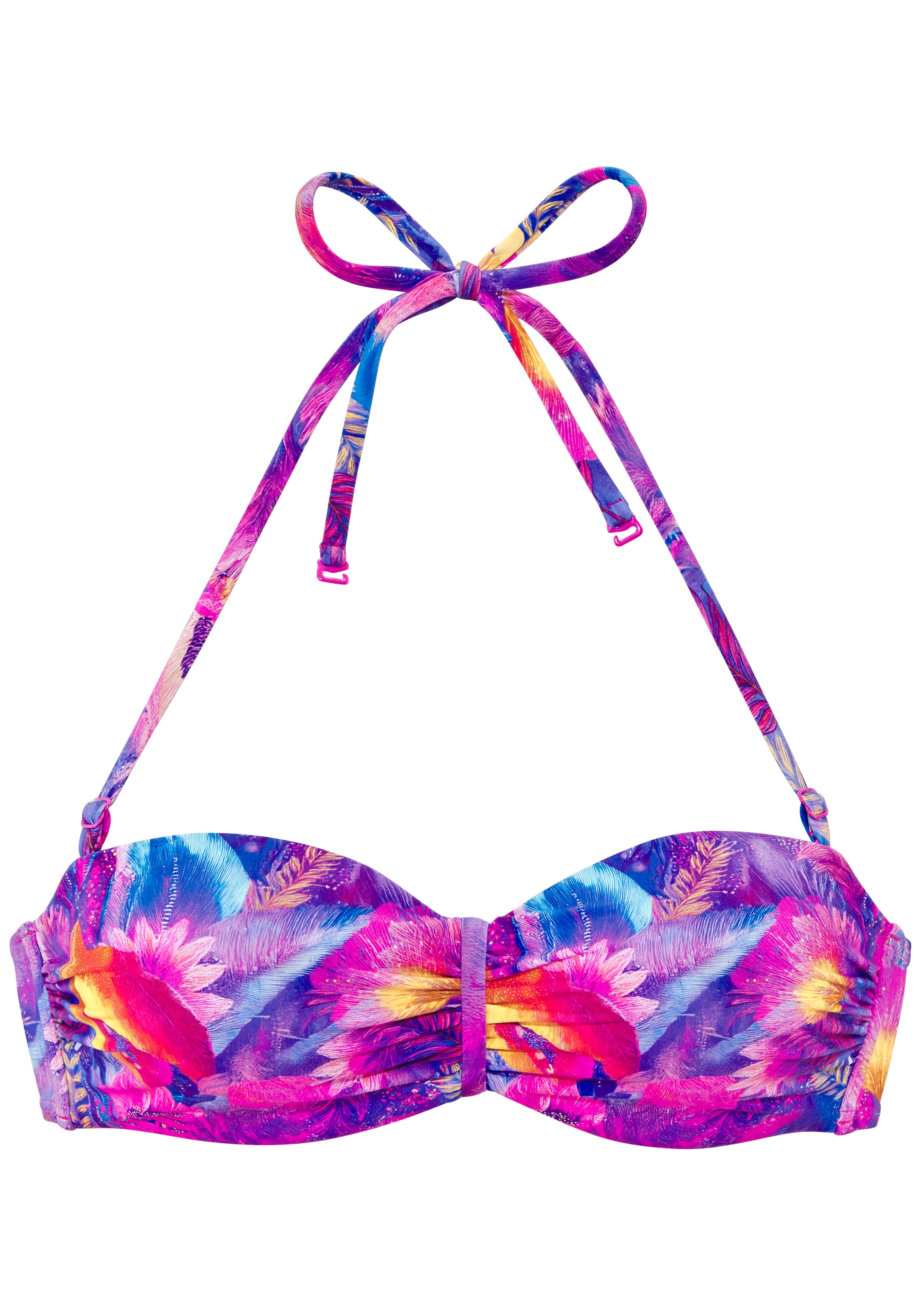 Venice Beach Bügel-Bandeau-Bikini-Top »Zarina« im farbenträchtigem Design