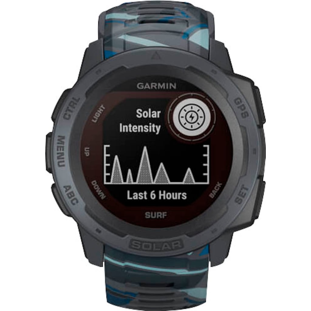 Garmin Smartwatch »Instinct Solar – Surf Edition«