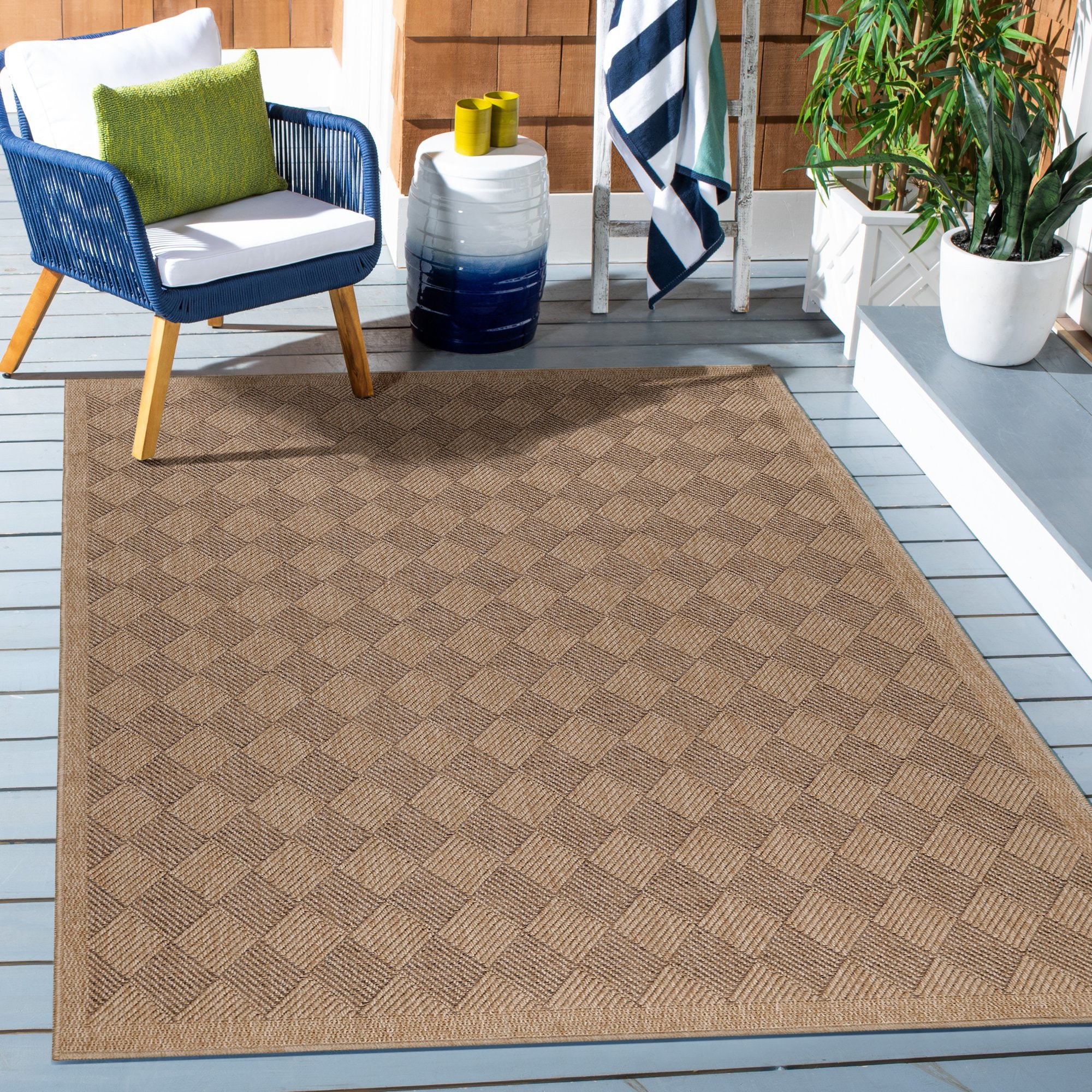 Ayyildiz Teppiche Outdoorteppich »DHAKA 8713«, Strapazierfähig Pflegeleicht / In- / und geeignet rechteckig, Outdoor