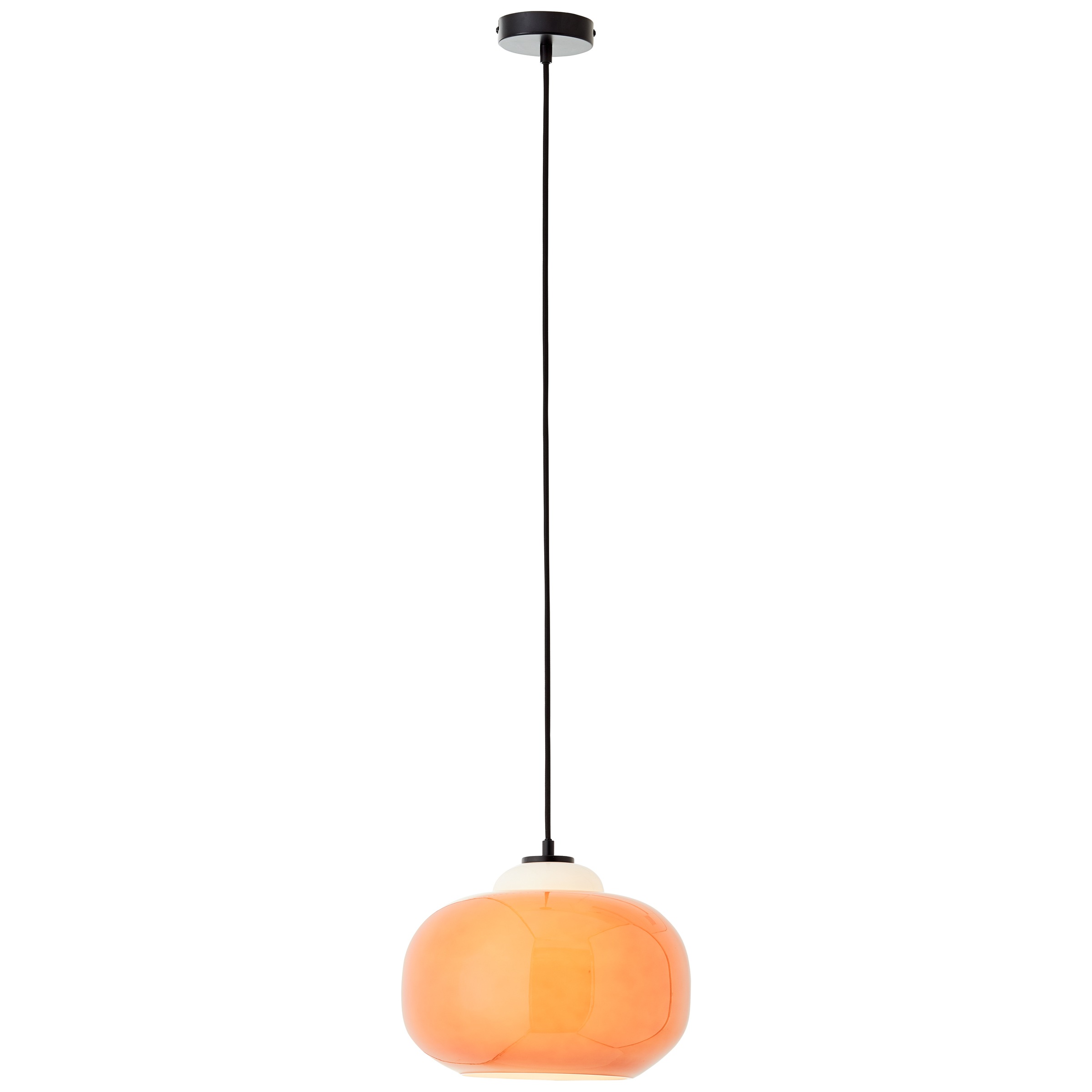 Brilliant Pendelleuchte »Blop«, 1 flammig, Leuchtmittel E27 | ohne Leuchtmittel, Höhe 128,5 cm, Ø 30 cm, E27, kürzbar, Glas/Metall